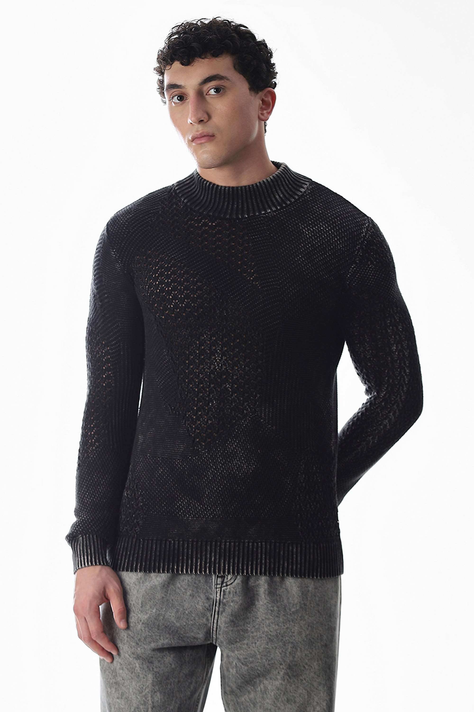Textured-Cotton-Regular-Fit-Men-s-T-Shirt