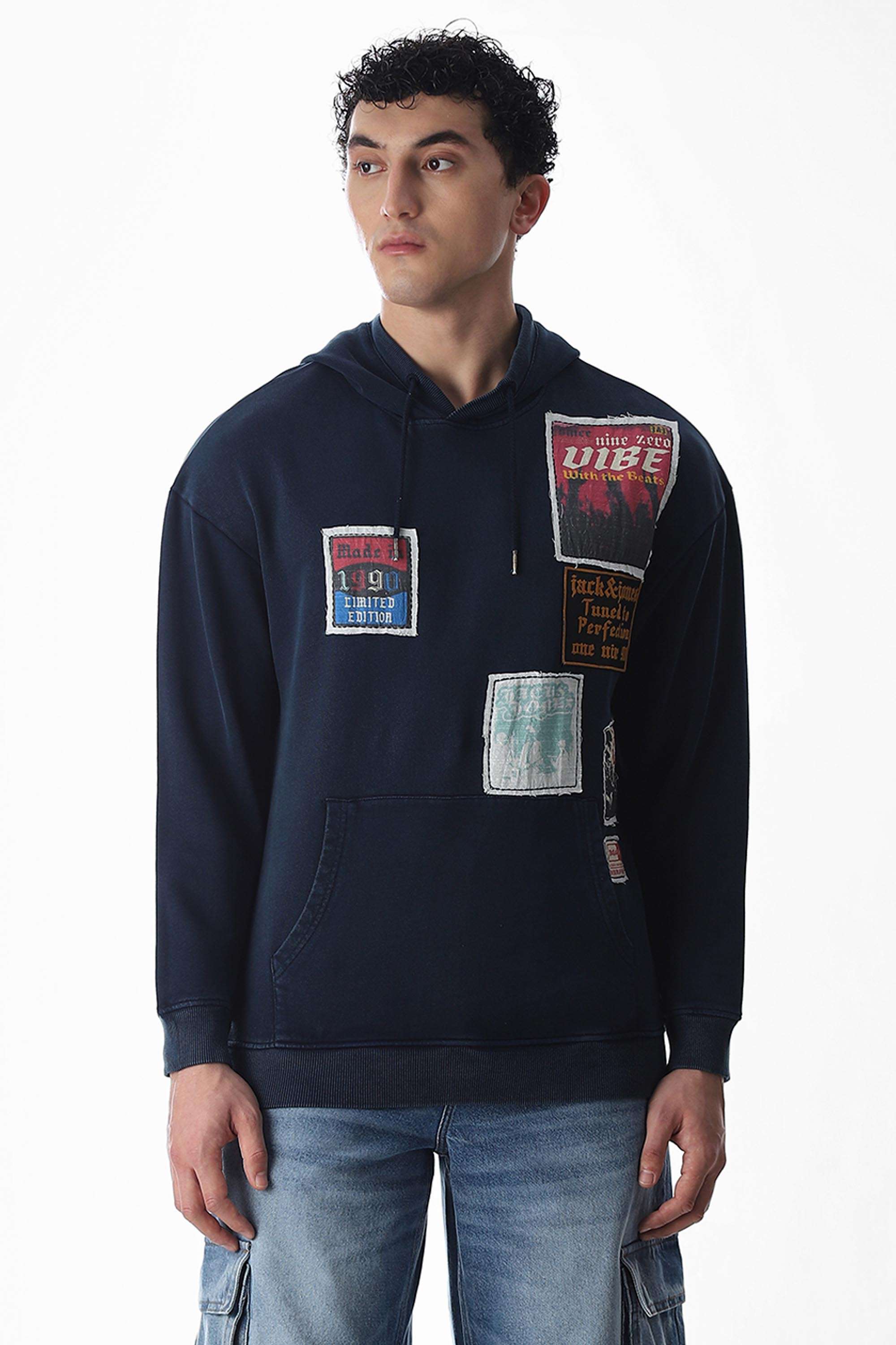 Printed-Cotton-Hooded-Men-s-Pullover