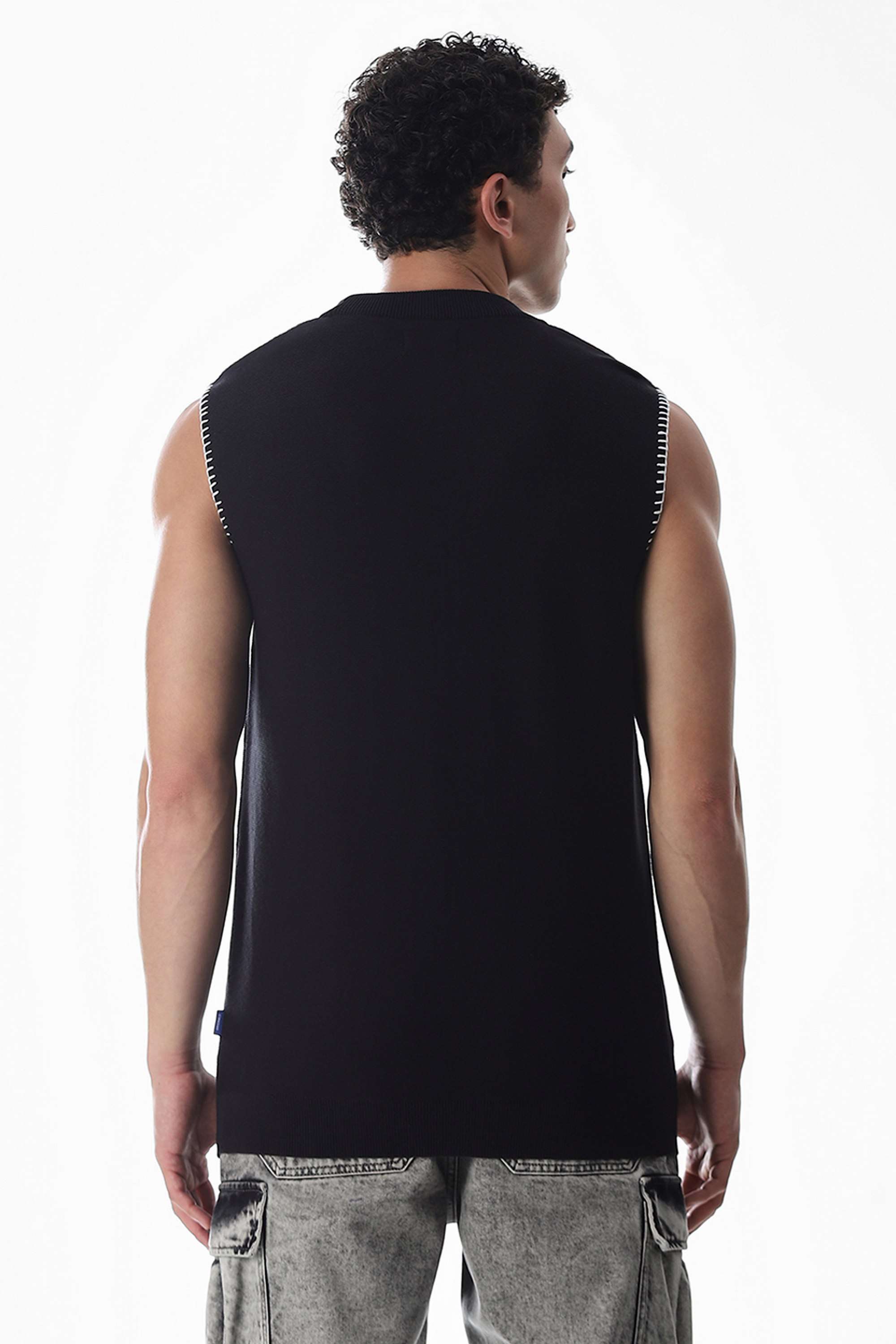 Solid-Cotton-Regular-Fit-Men-T-Shirt