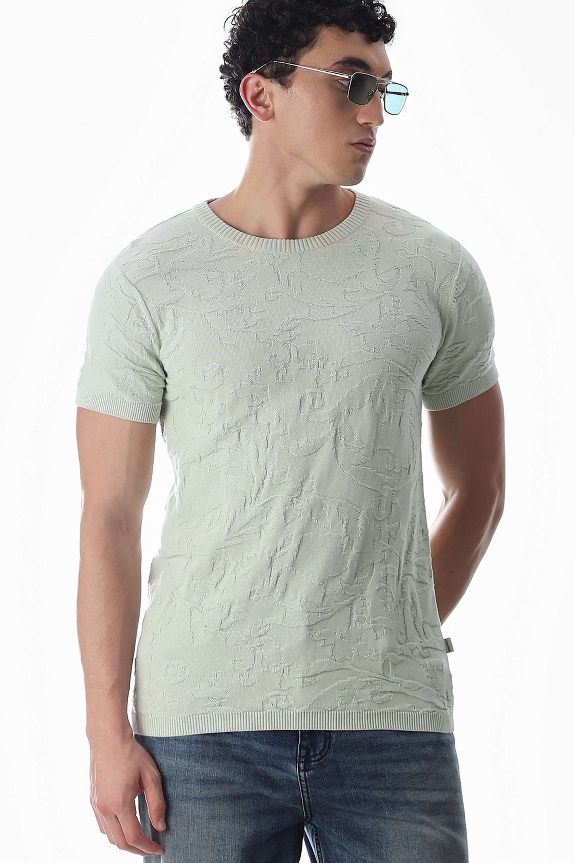 Solid-Cotton-Round-Neck-Men-s-T-Shirt