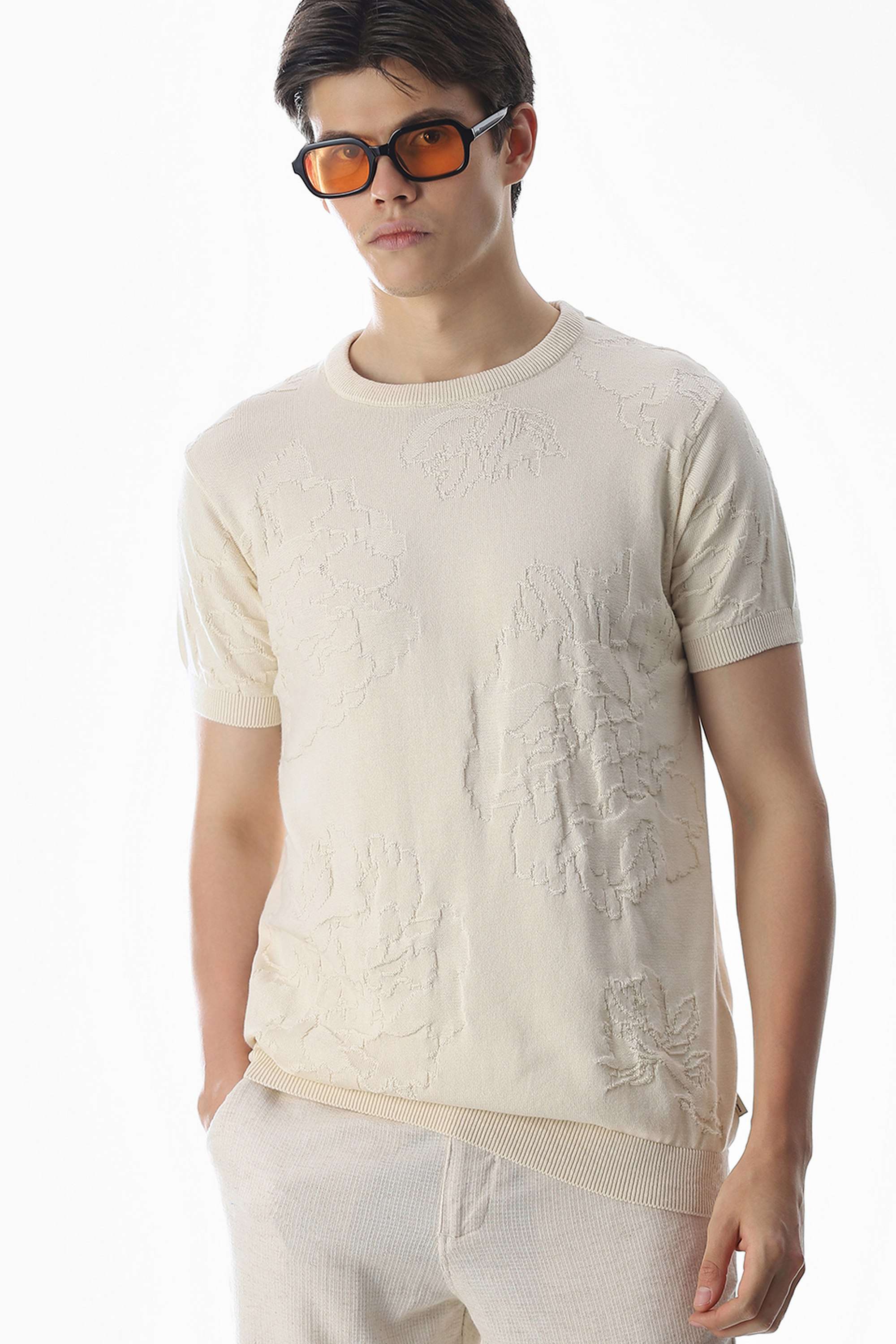 Solid-Cotton-Round-Neck-Men-s-T-Shirt