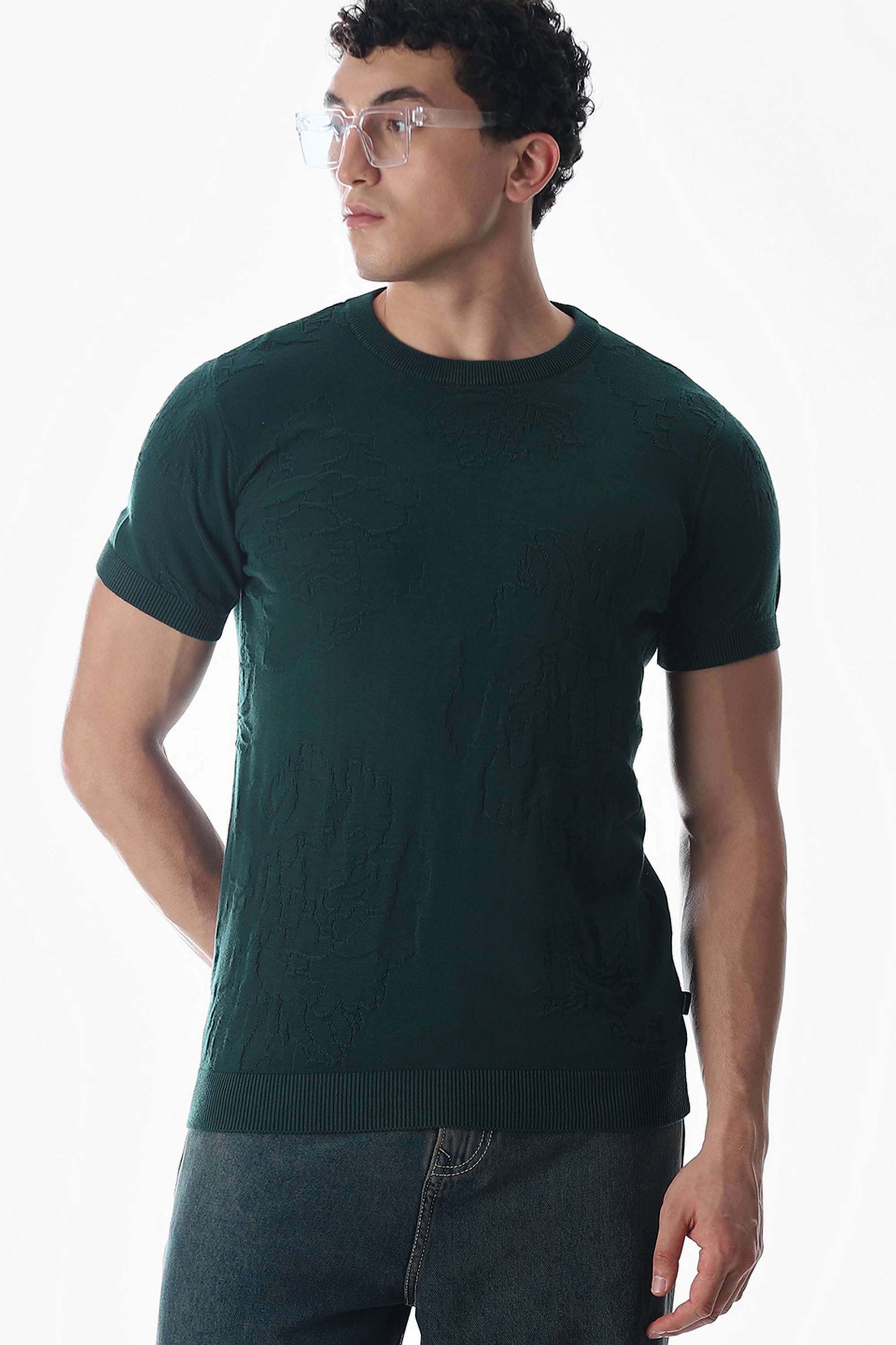 Solid-Cotton-Round-Neck-Men-s-T-Shirt