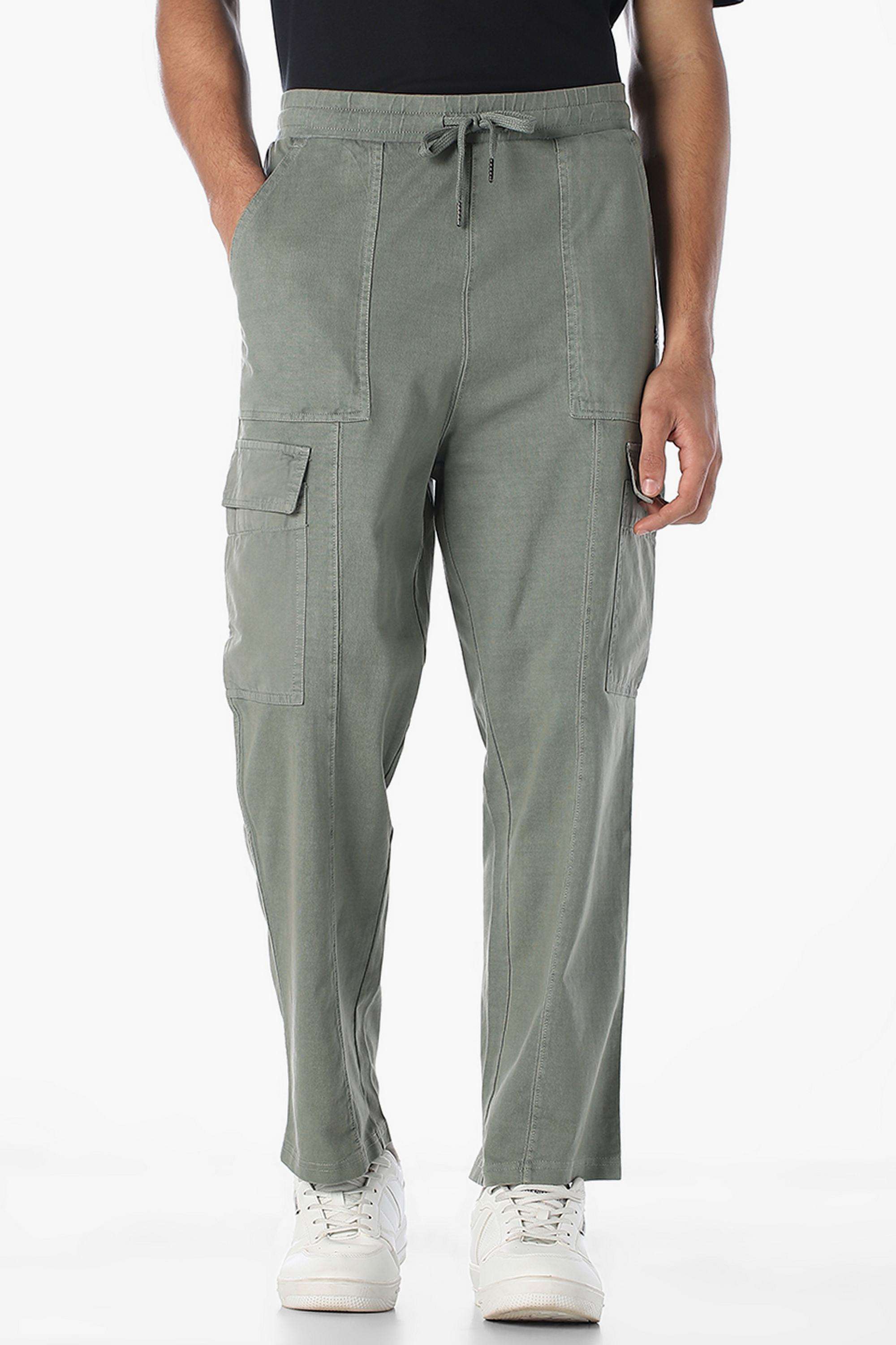 Solid-Cotton-Regular-Fit-Men-s-Trousers