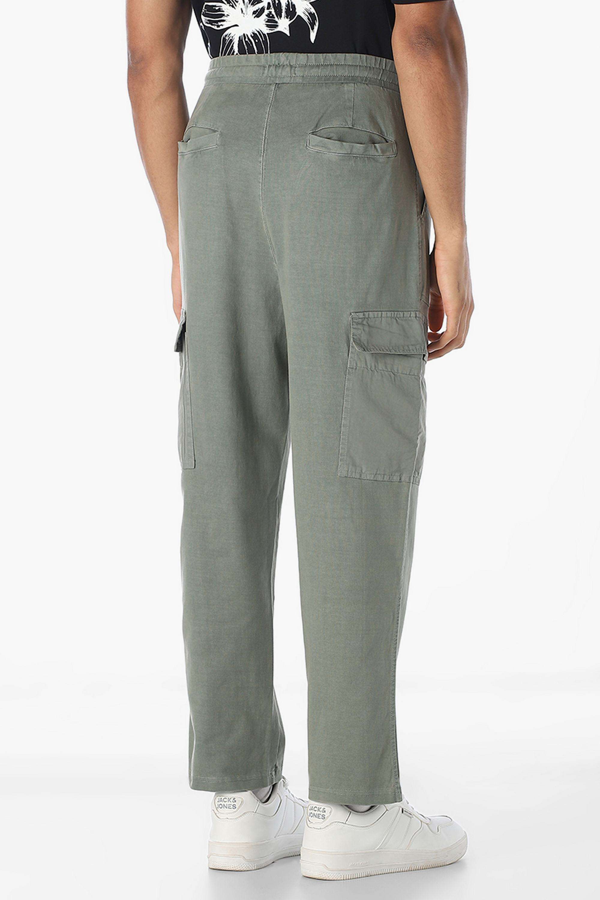 Solid-Cotton-Regular-Fit-Men-s-Trousers