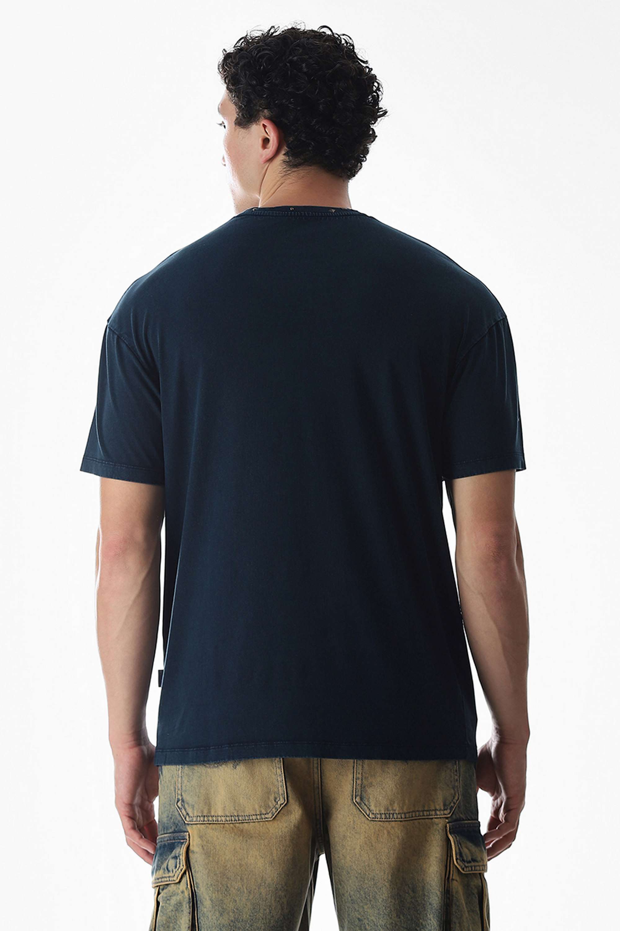 Solid-Cotton-Men-s-T-Shirt