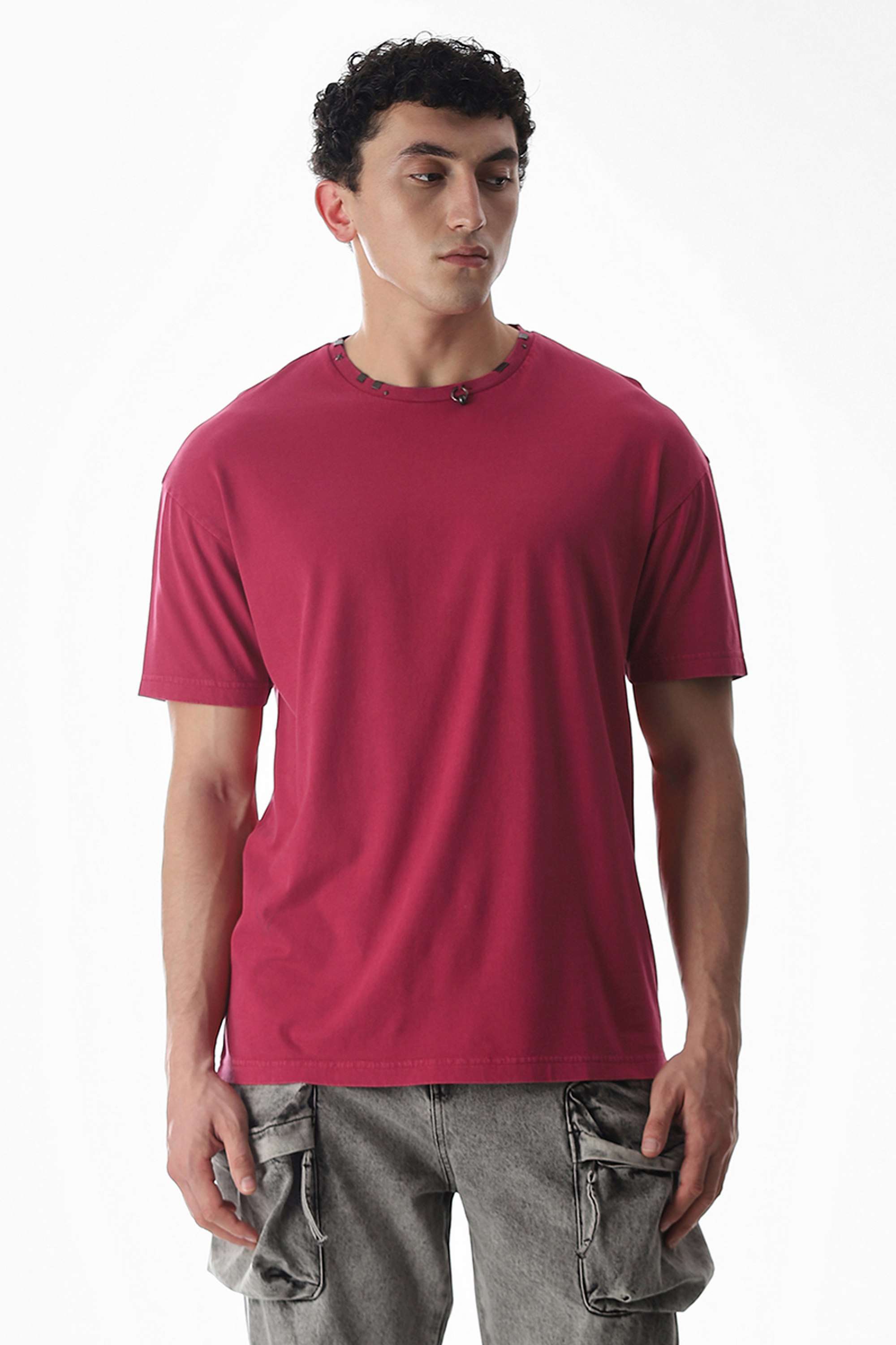 Solid-Cotton-Men-s-T-Shirt