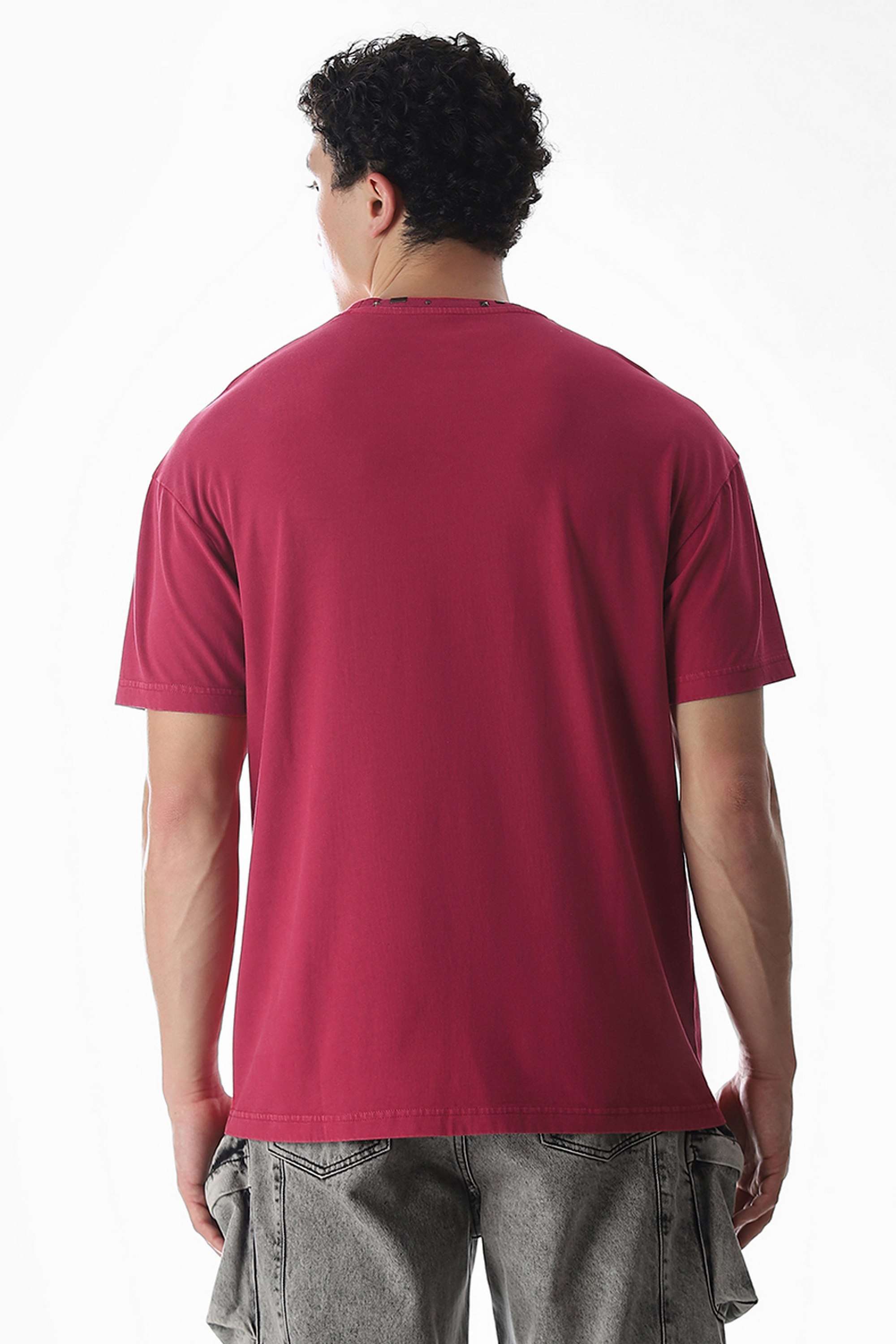 Solid-Cotton-Men-s-T-Shirt