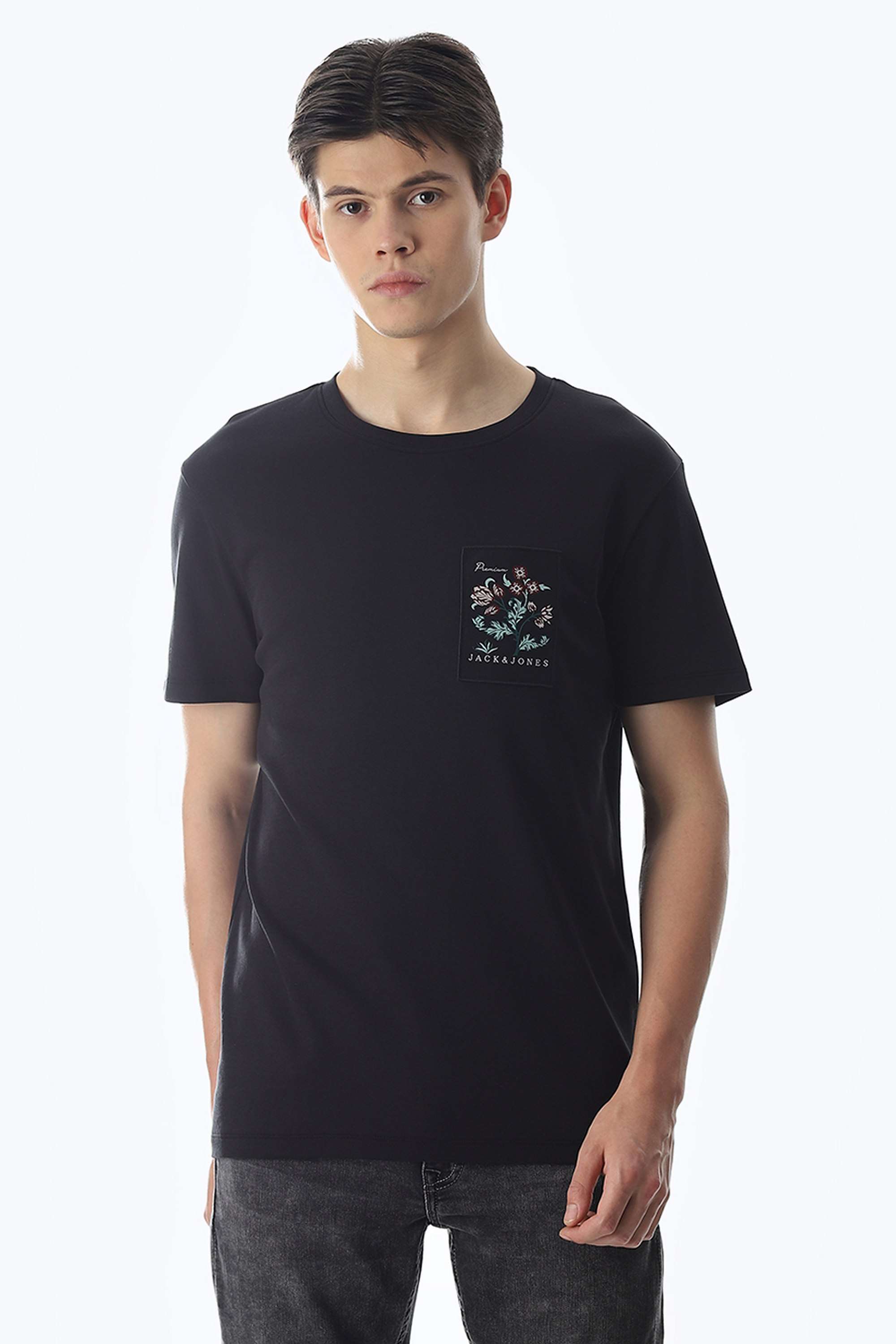 Solid-Cotton-Regular-Fit-Men-s-T-Shirt