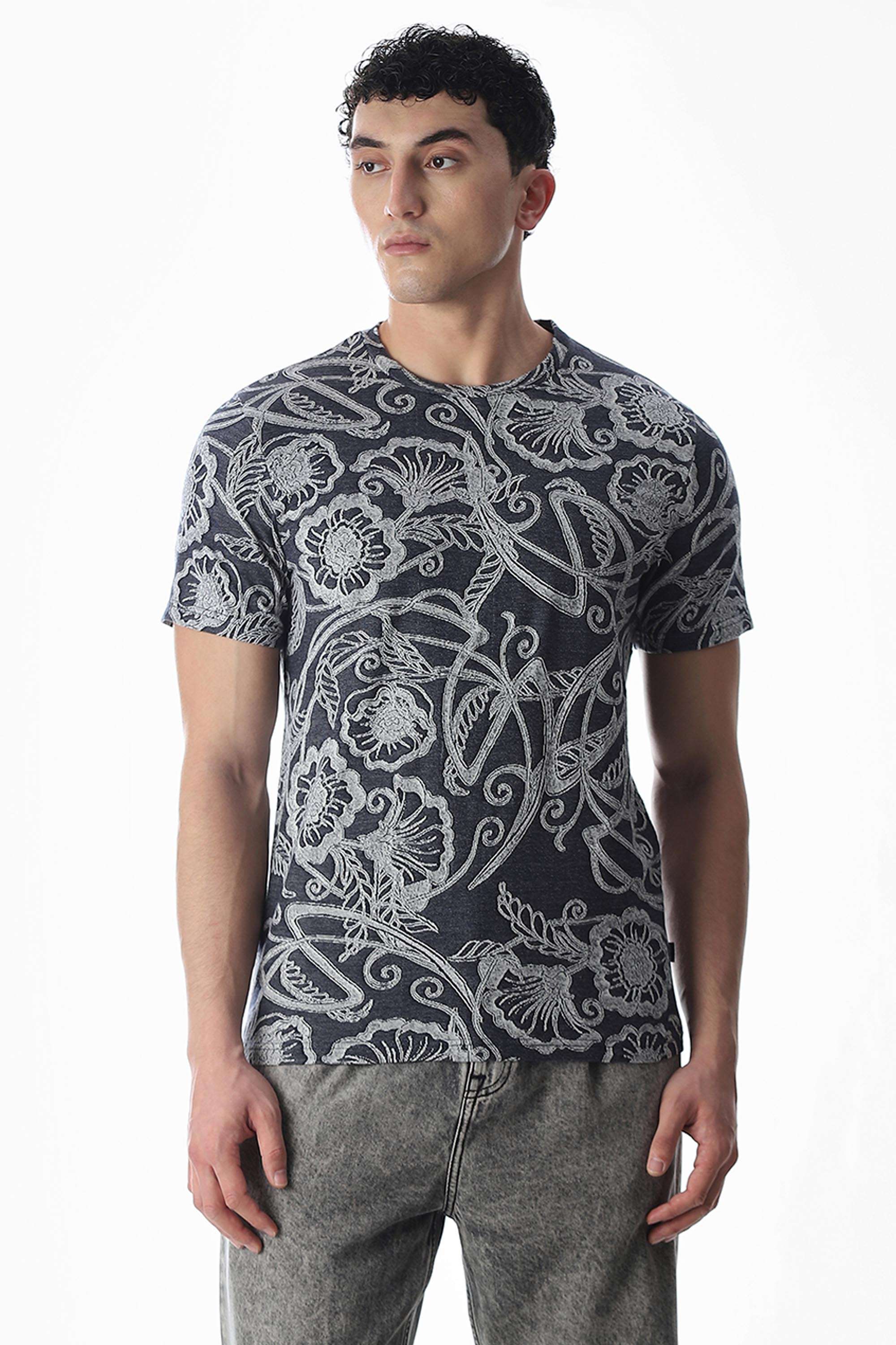 Solid-Cotton-Round-Neck-Men-s-T-Shirt