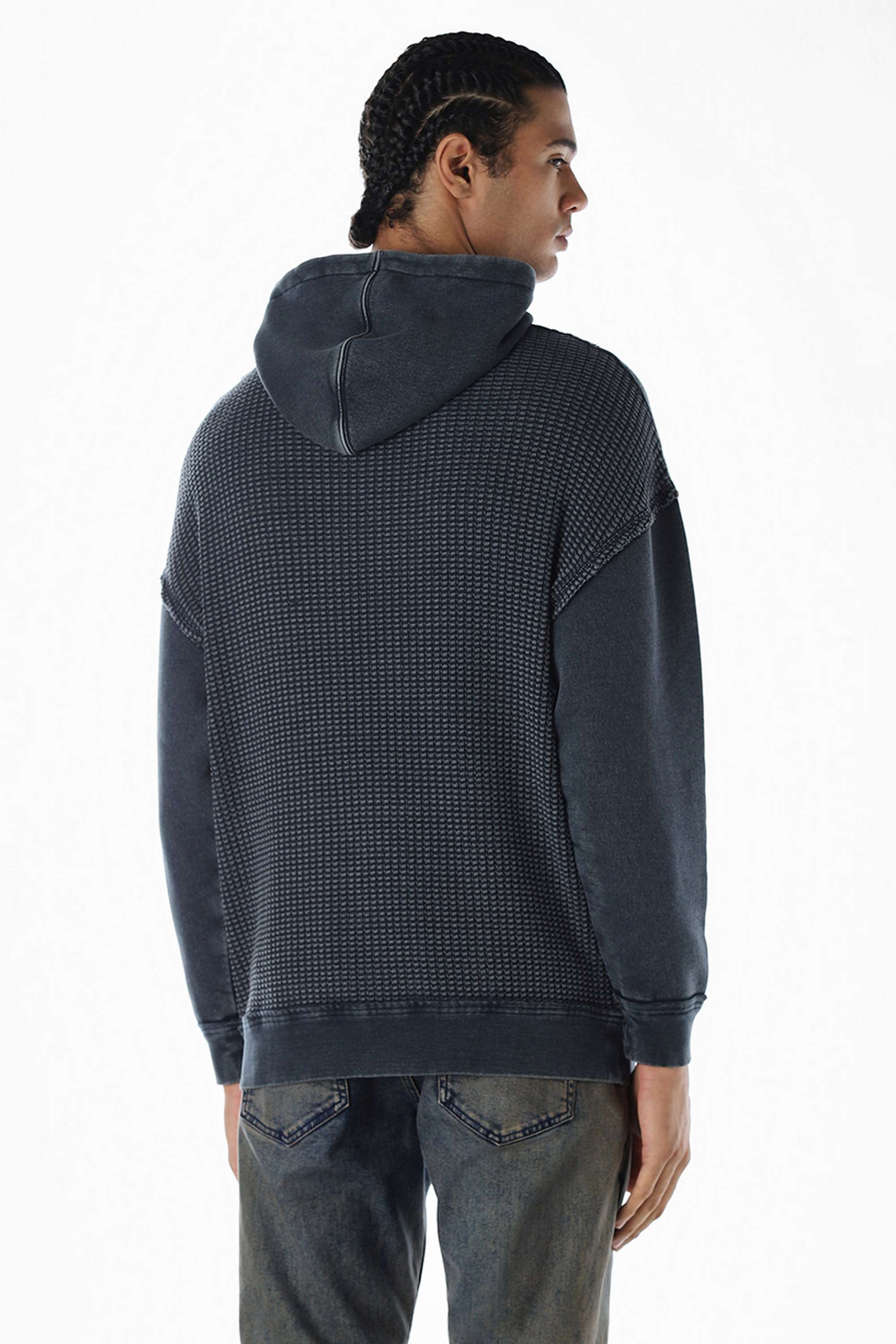Textured-Cotton-Hooded-Men-s-Sweatshirt