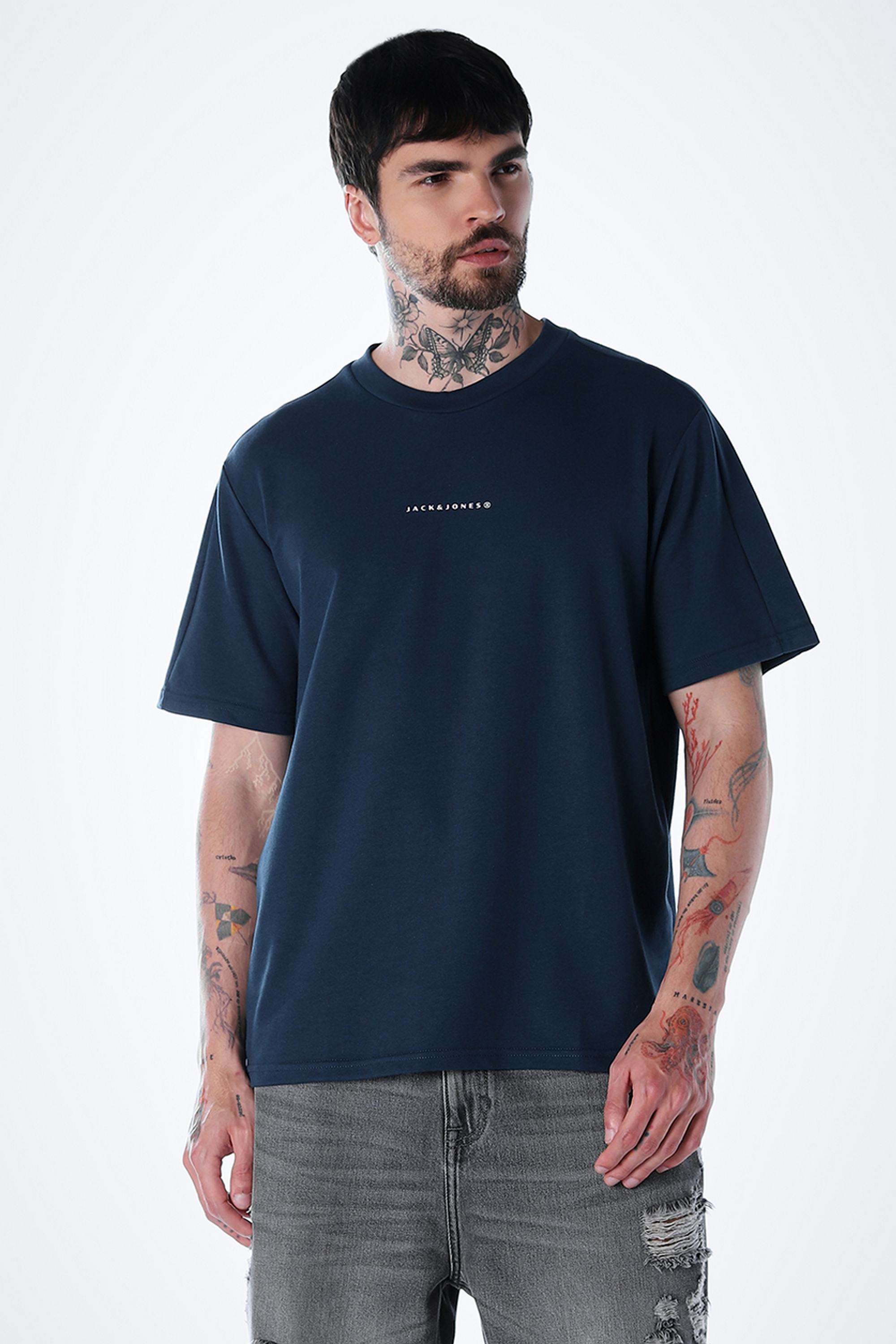 Solid-Cotton-Slim-Fit-Men-s-T-Shirt