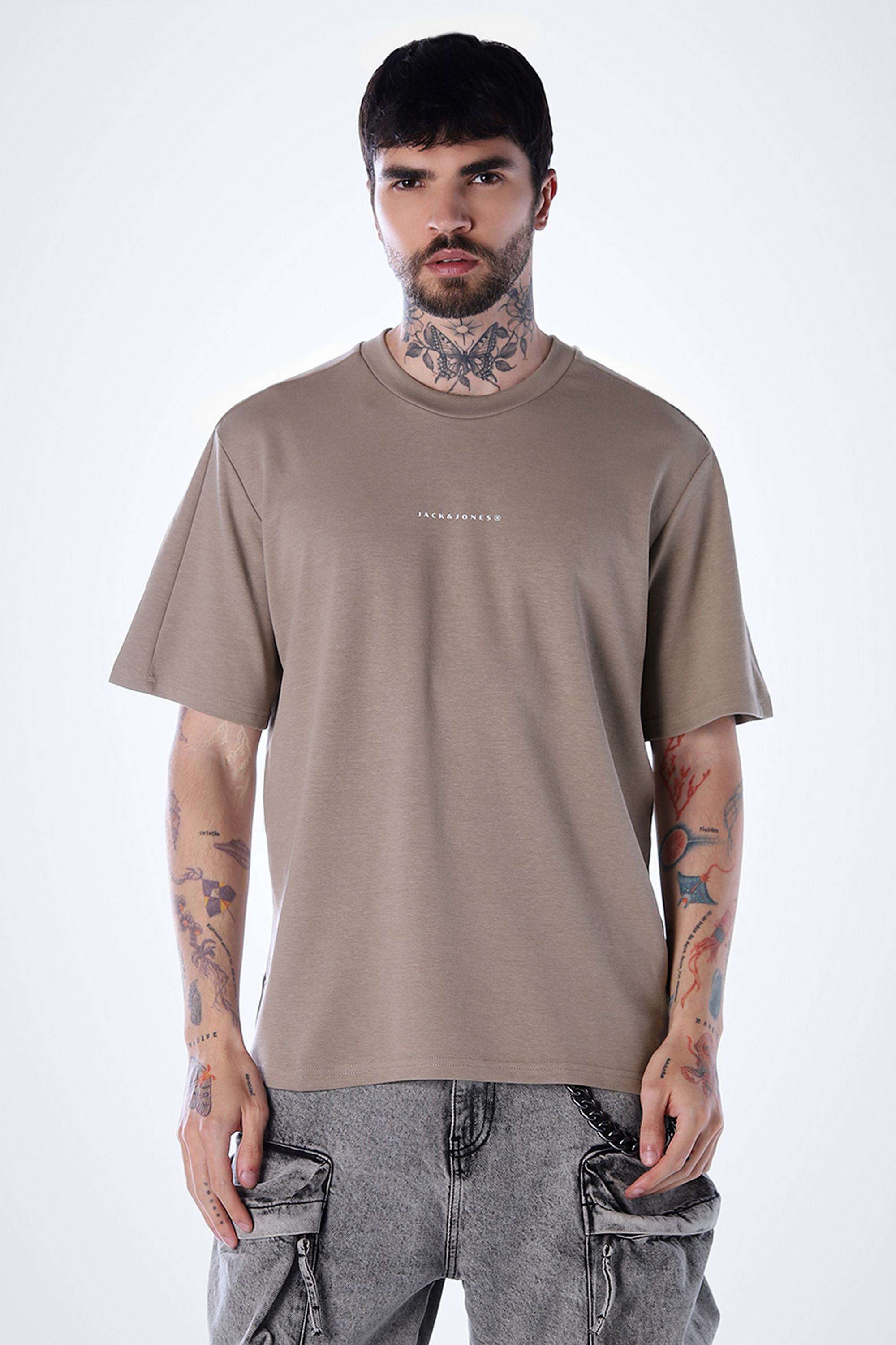 Solid-Cotton-Slim-Fit-Men-s-T-Shirt