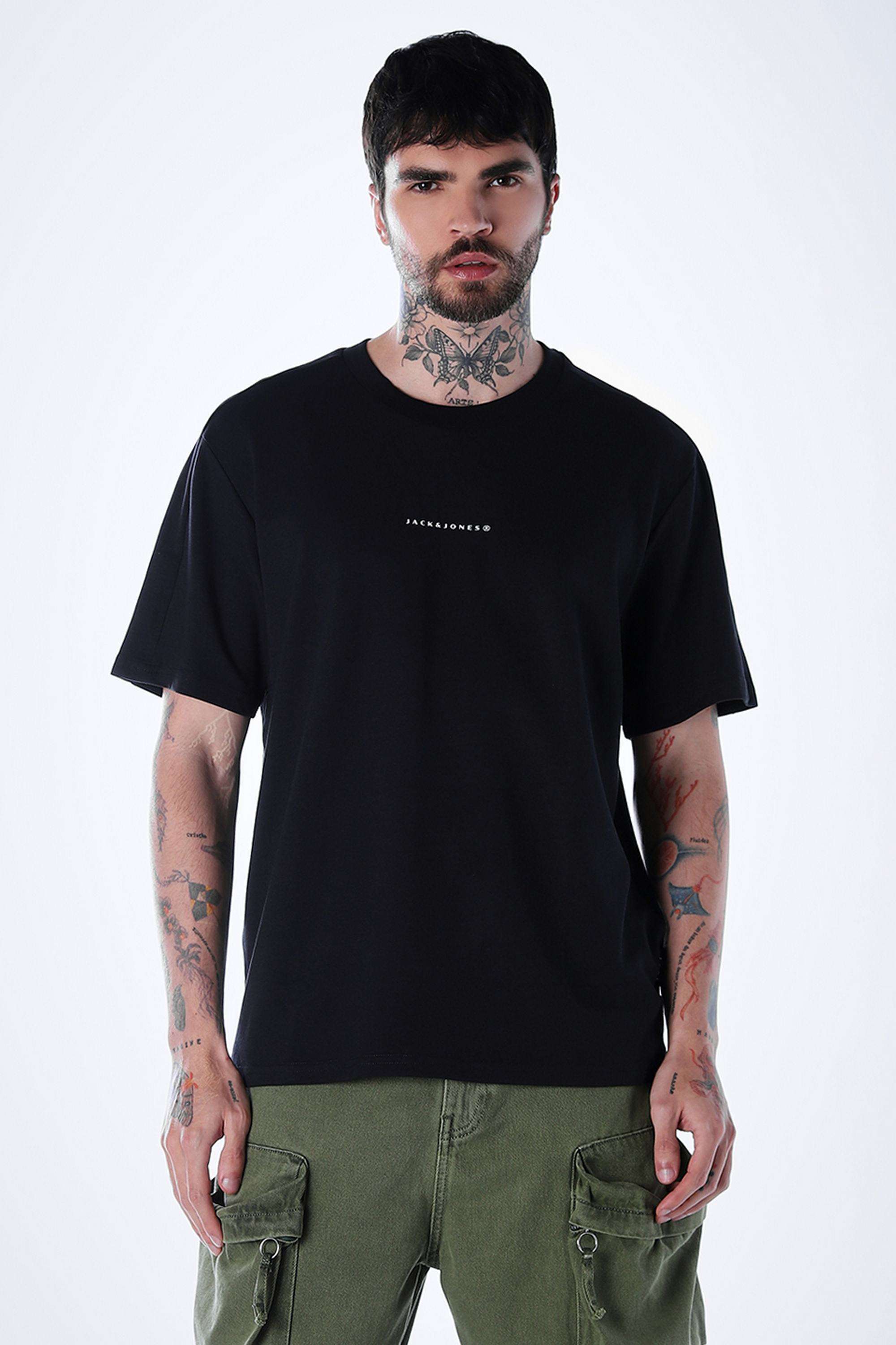 Solid-Cotton-Slim-Fit-Men-s-T-Shirt