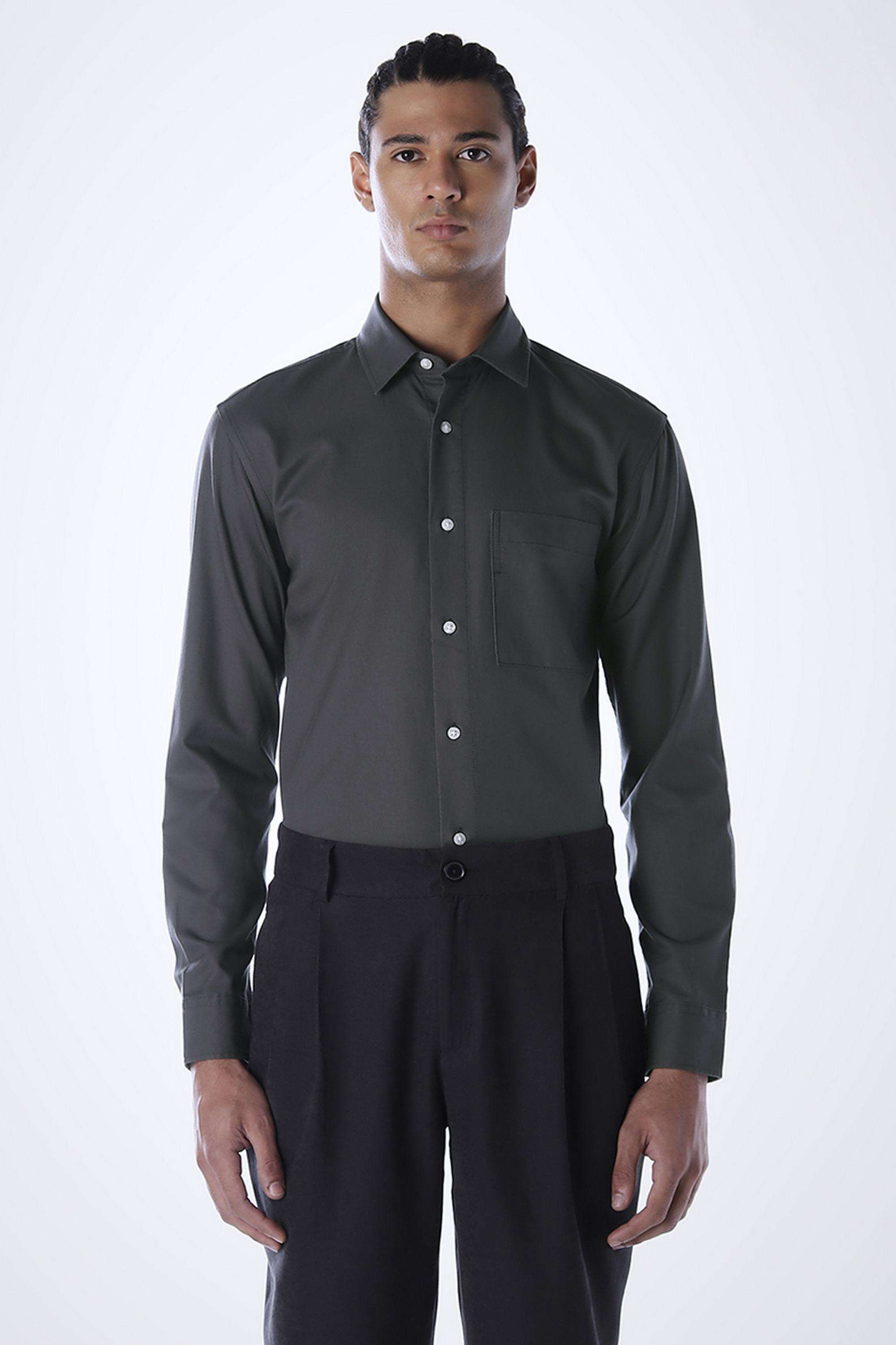 Solid-Rayon-Slim-Fit-Men-Casual-Wear-Shirt