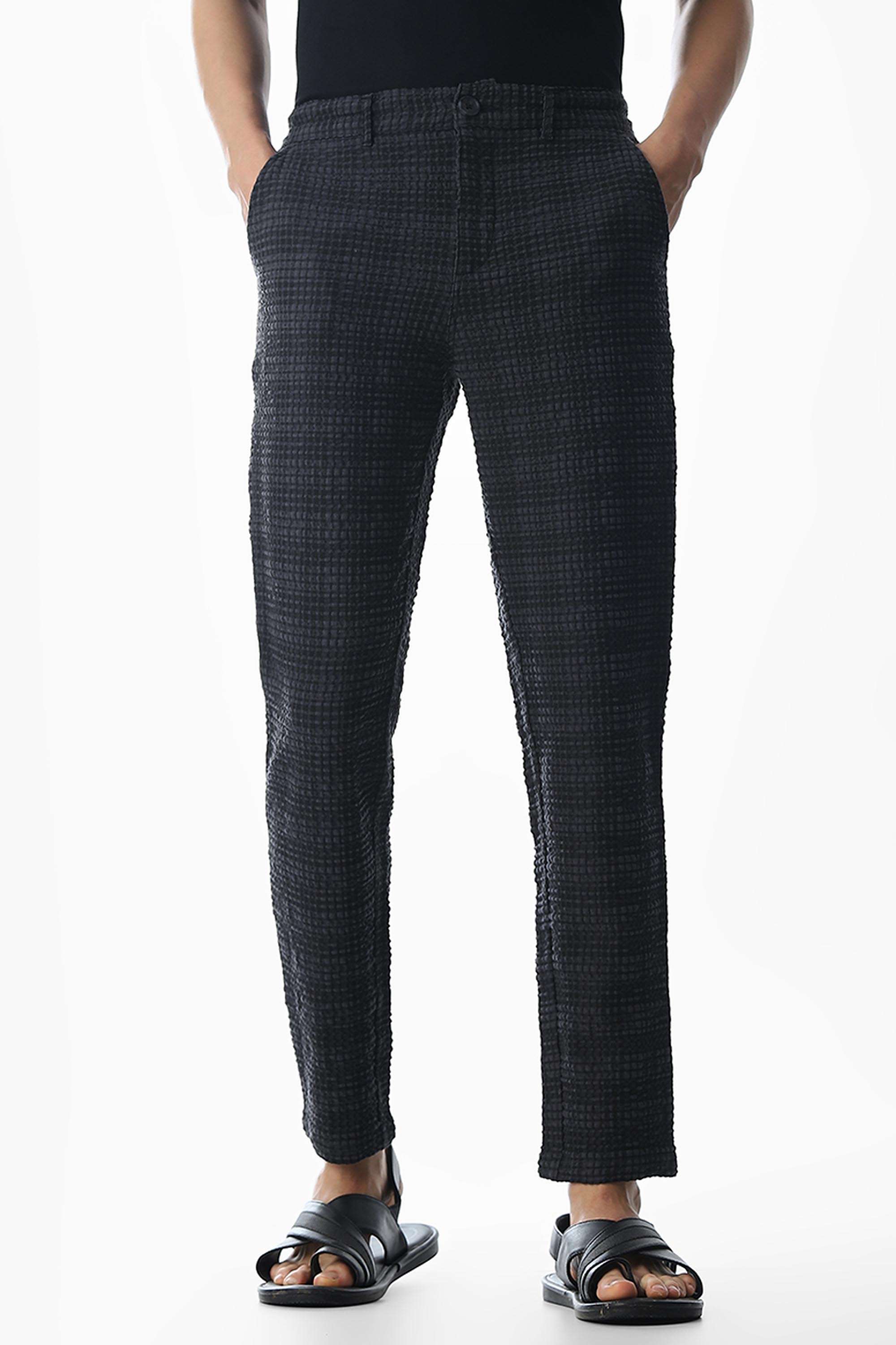 Solid-Cotton-Slim-Fit-Men-s-Casual-Trousers