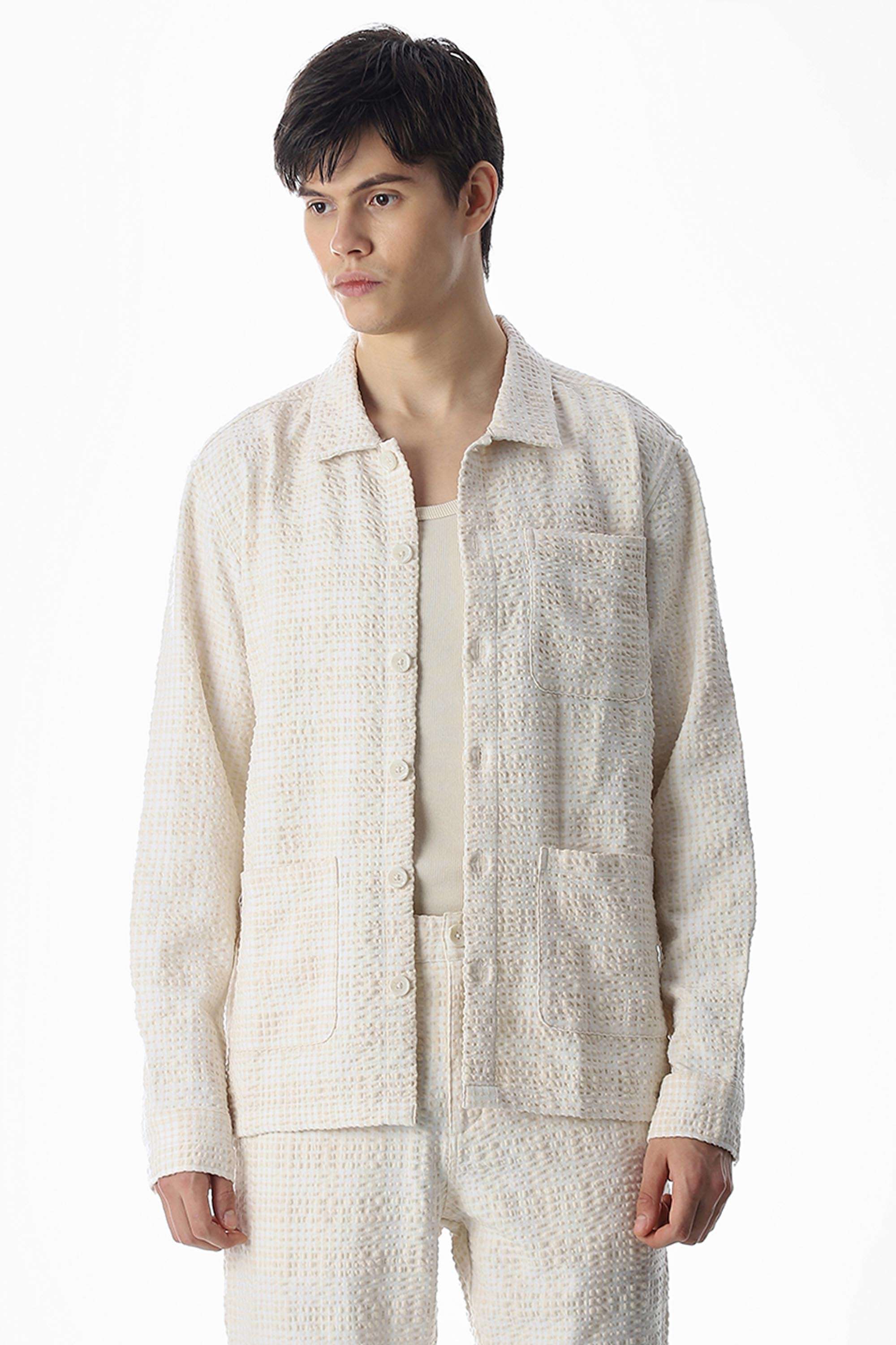 Solid-Cotton-Regular-Fit-Men-s-Casual-Shirt