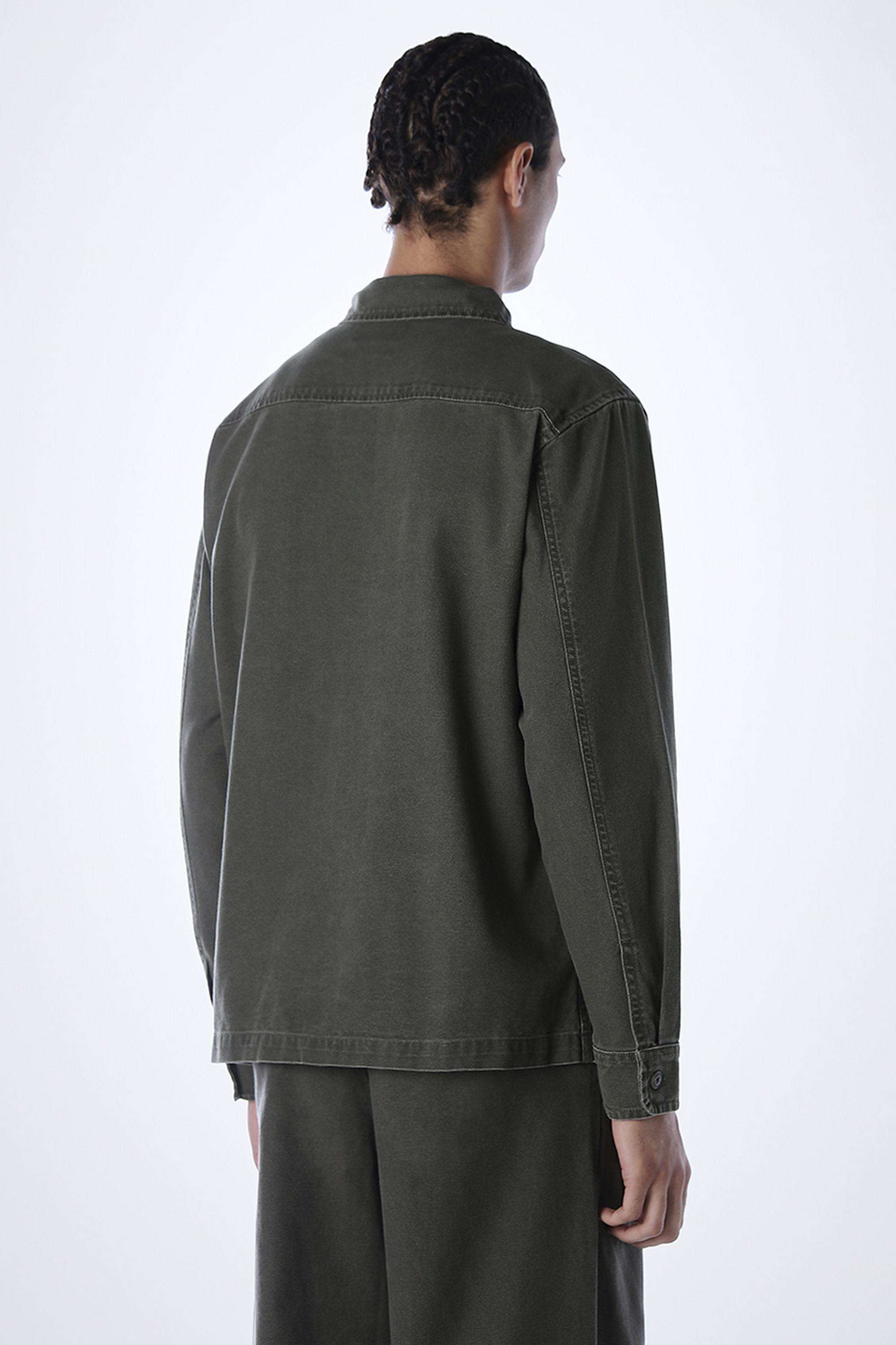 Solid-Cotton-Oversized-Fit-Men-s-Casual-Wear-Denim-Shirt
