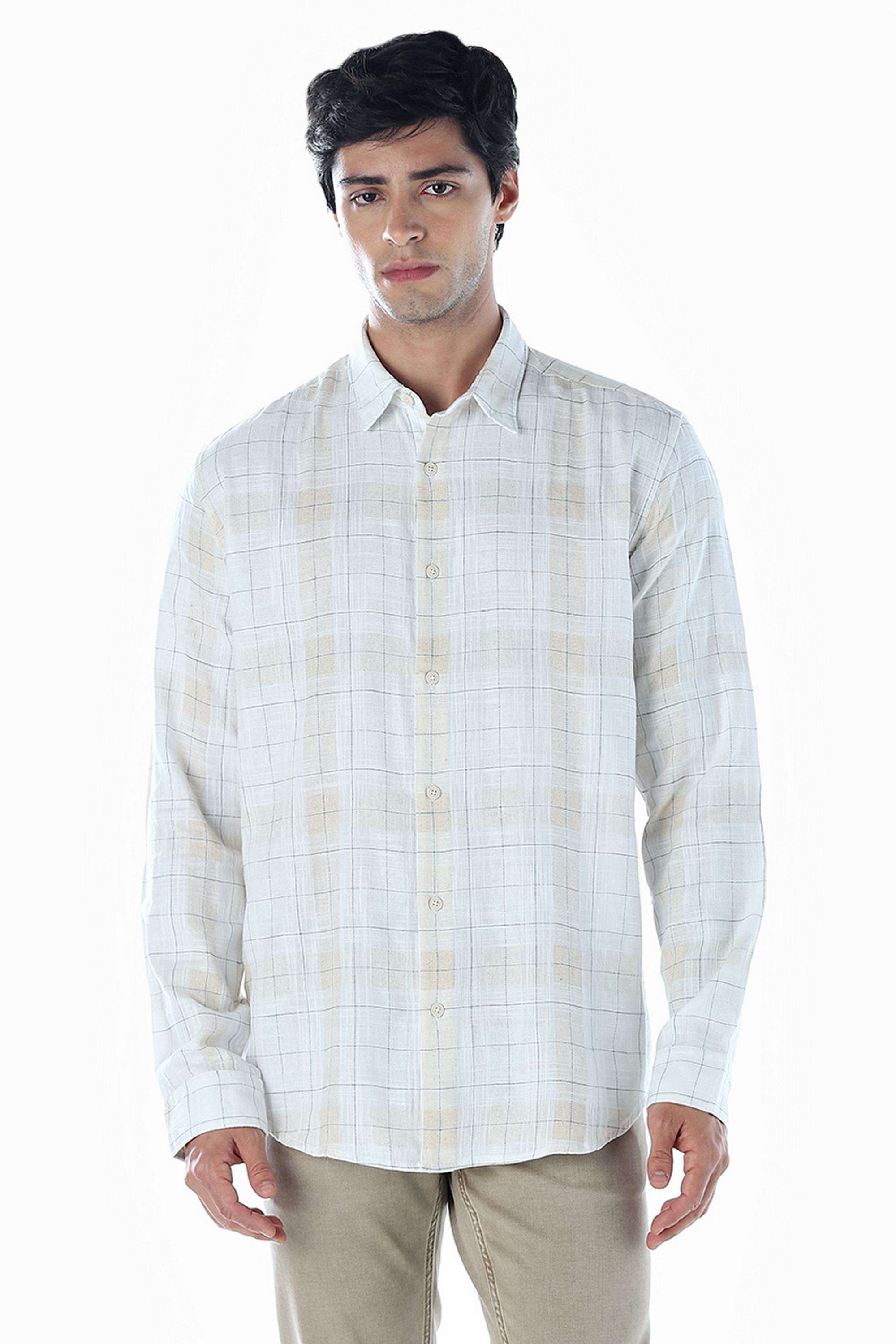 Checks-Cotton-Regular-Fit-Men-Casual-Wear-Shirt