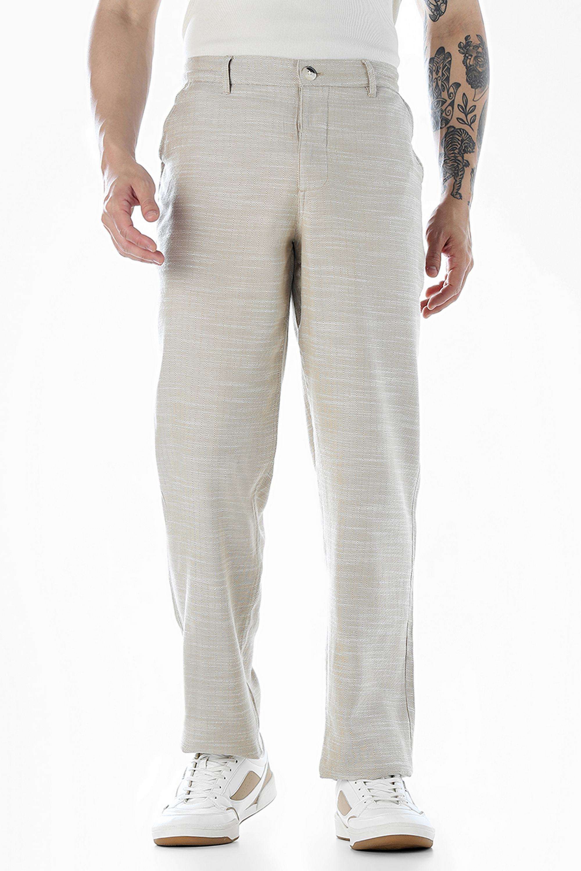 Solid-Cotton-Regular-Fit-Men-s-Trousers