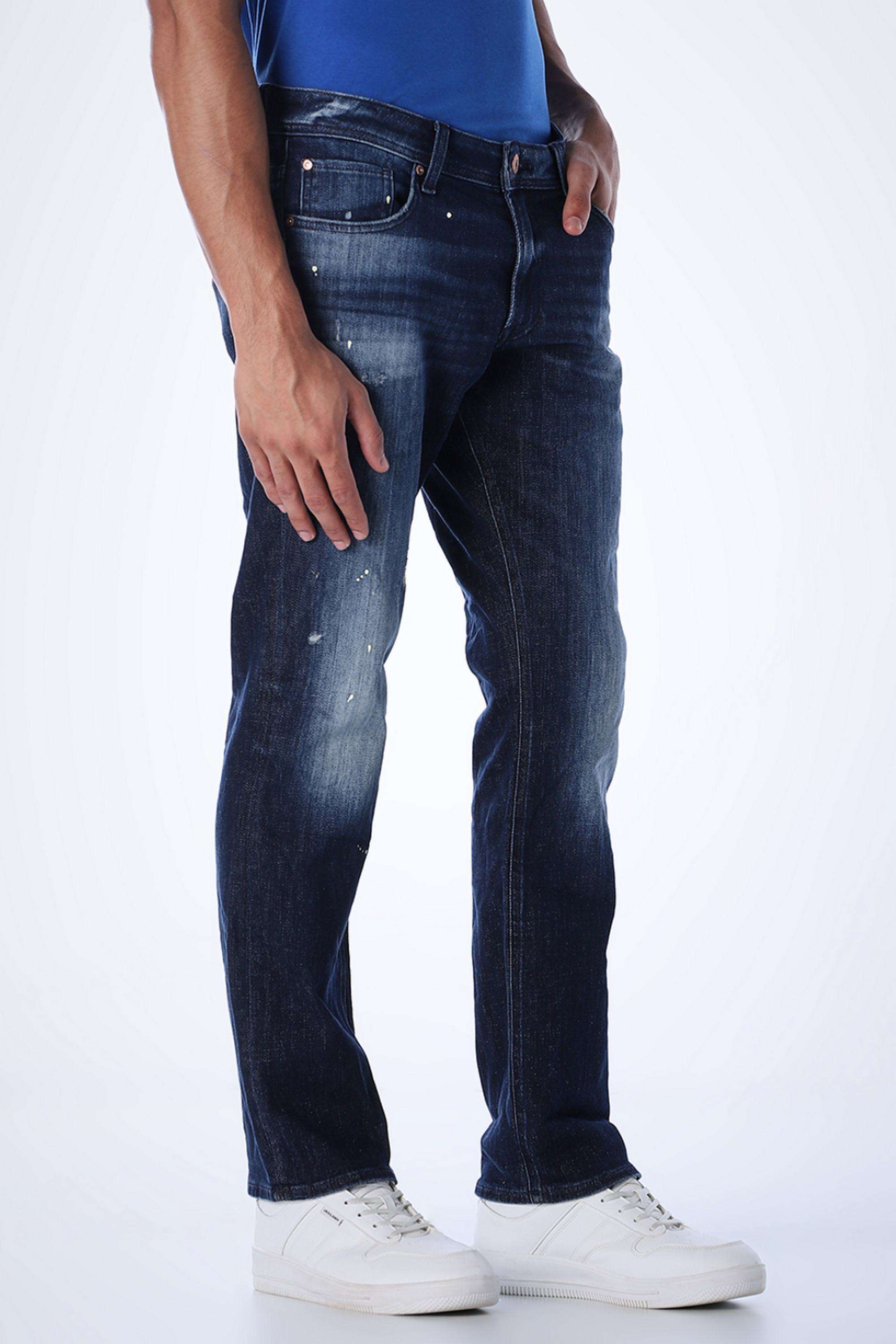 Light-Wash-Cotton-Regular-Fit-Men-Jeans