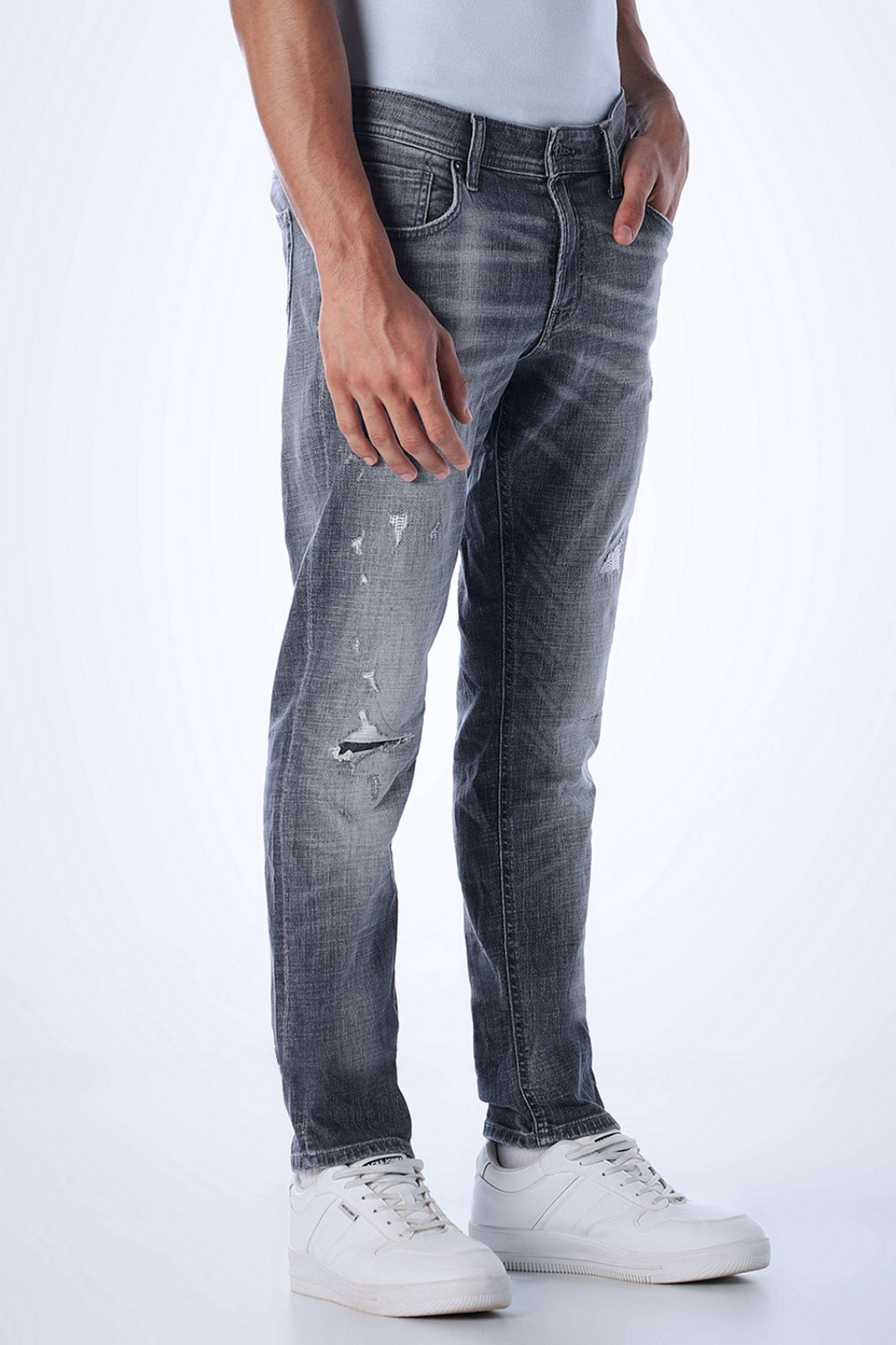 Light-Wash-Cotton-Slim-Fit-Men-Jeans