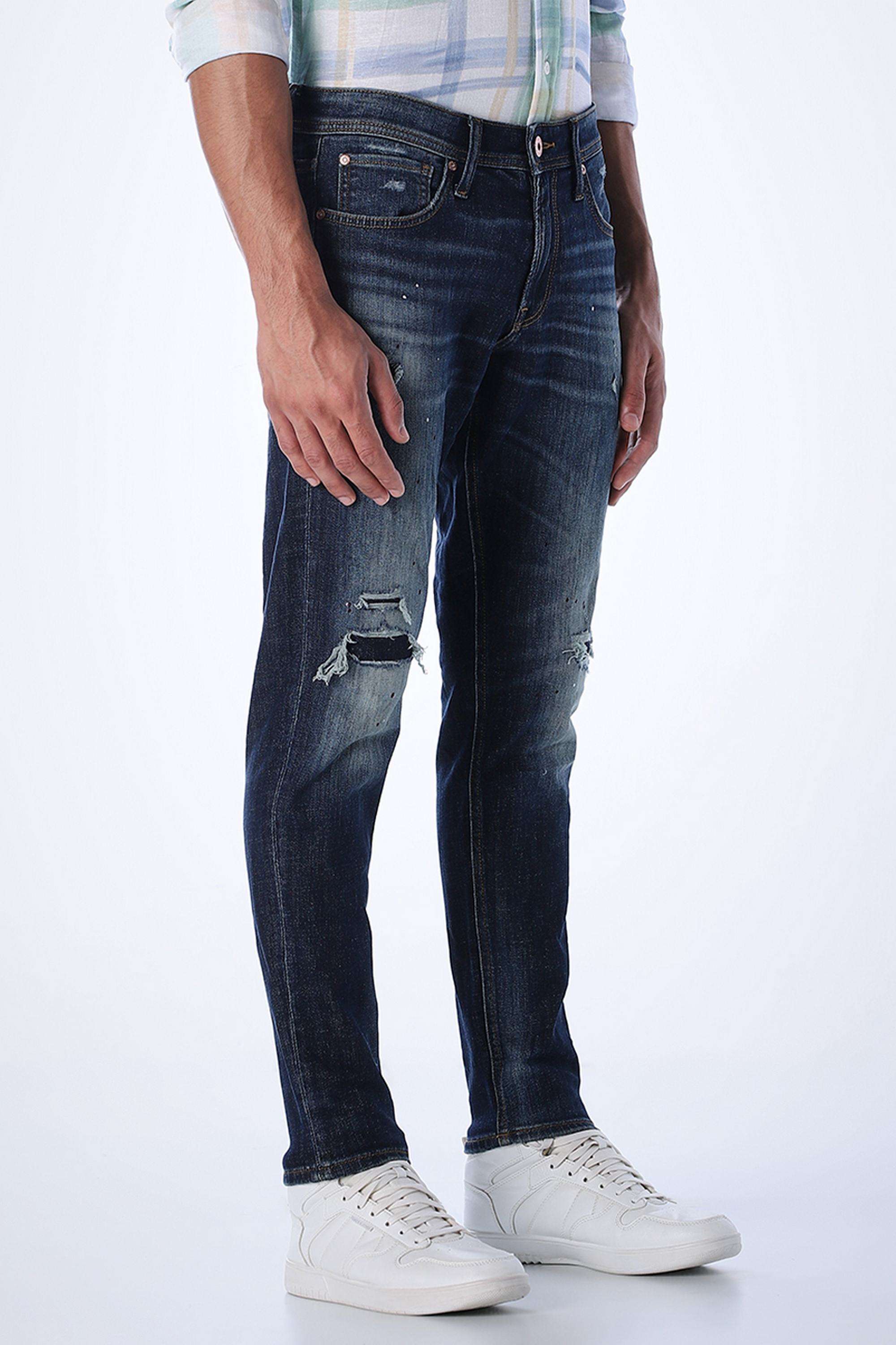 Light-Wash-Cotton-Regular-Fit-Men-Jeans