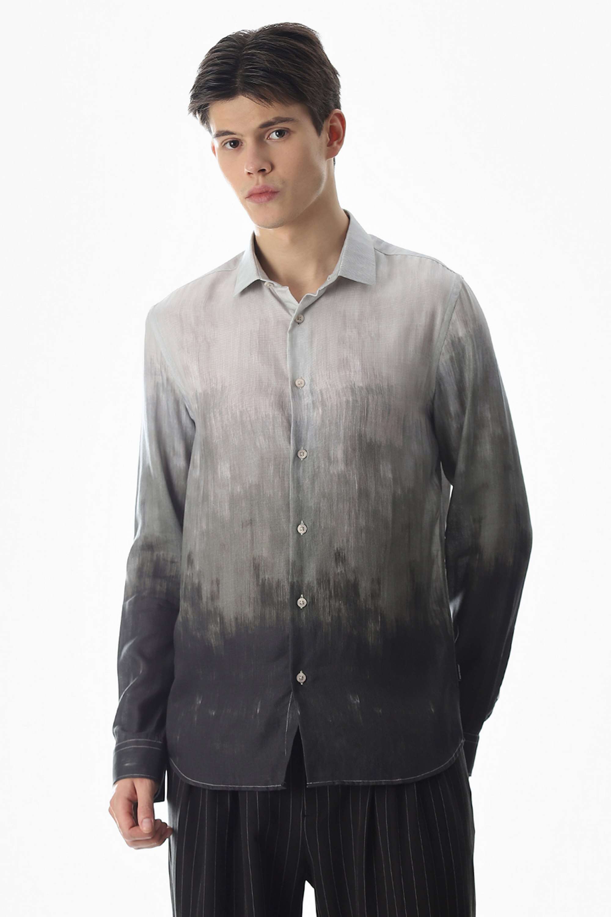 Solid-Rayon-Regular-Fit-Men-Casual-Wear-Shirt
