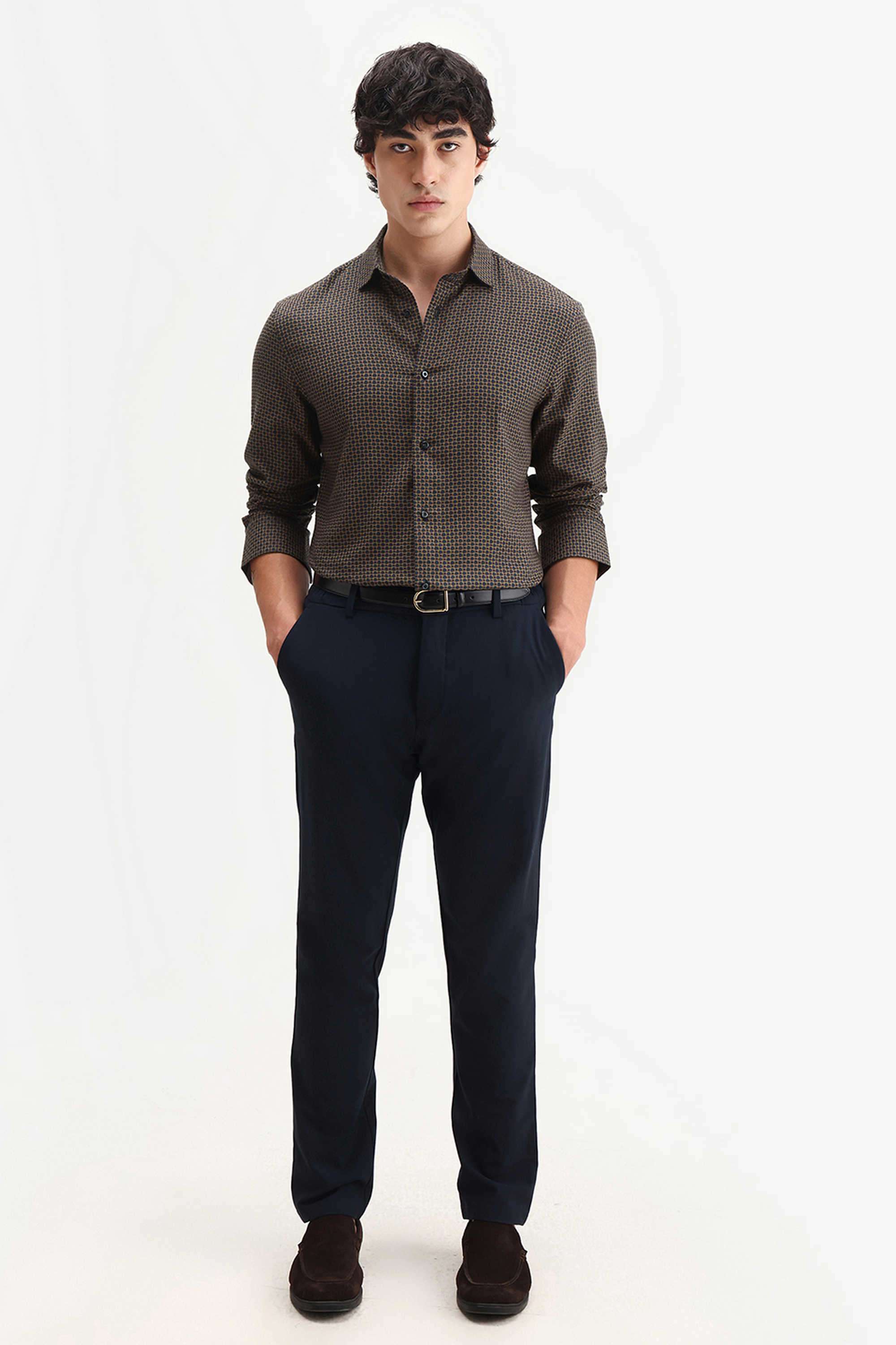 Solid-Cotton-Regular-Fit-Men-s-Casual-Shirt