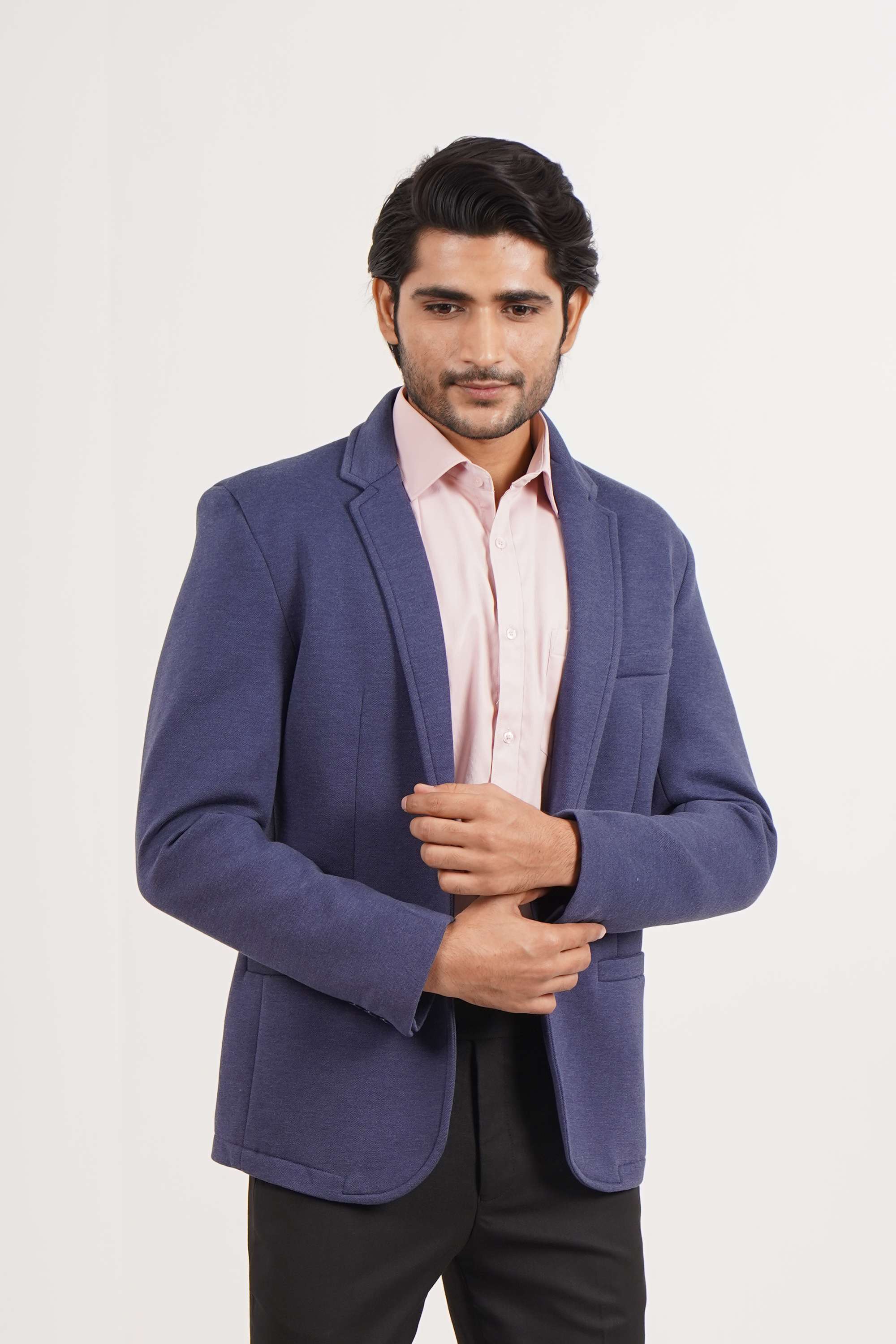 Solid-Cotton-Blend-Slim-Fit-Men-Formal-Wear-Blazer
