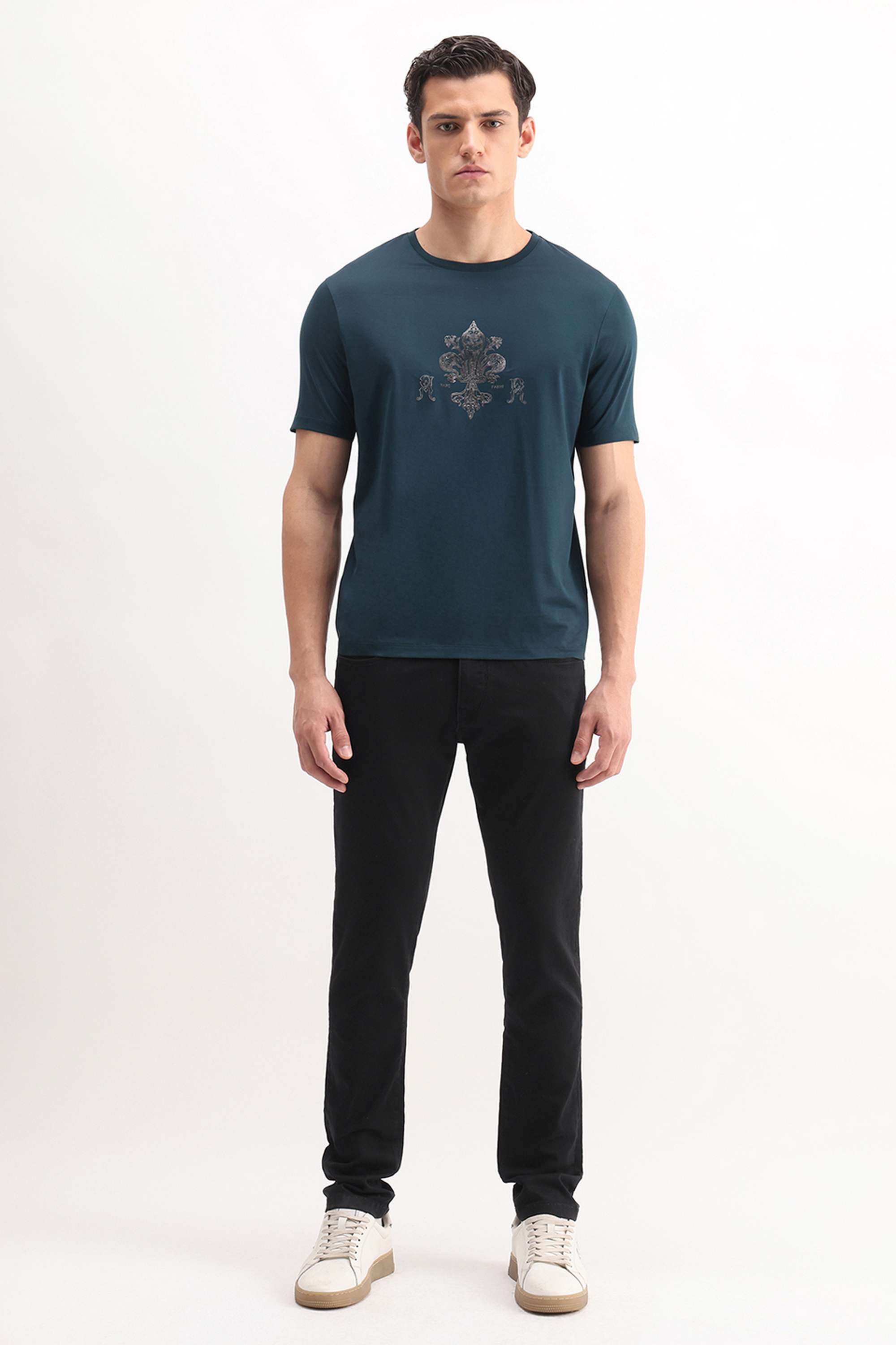 Solid-Cotton-Slim-Fit-Men-s-Jeans