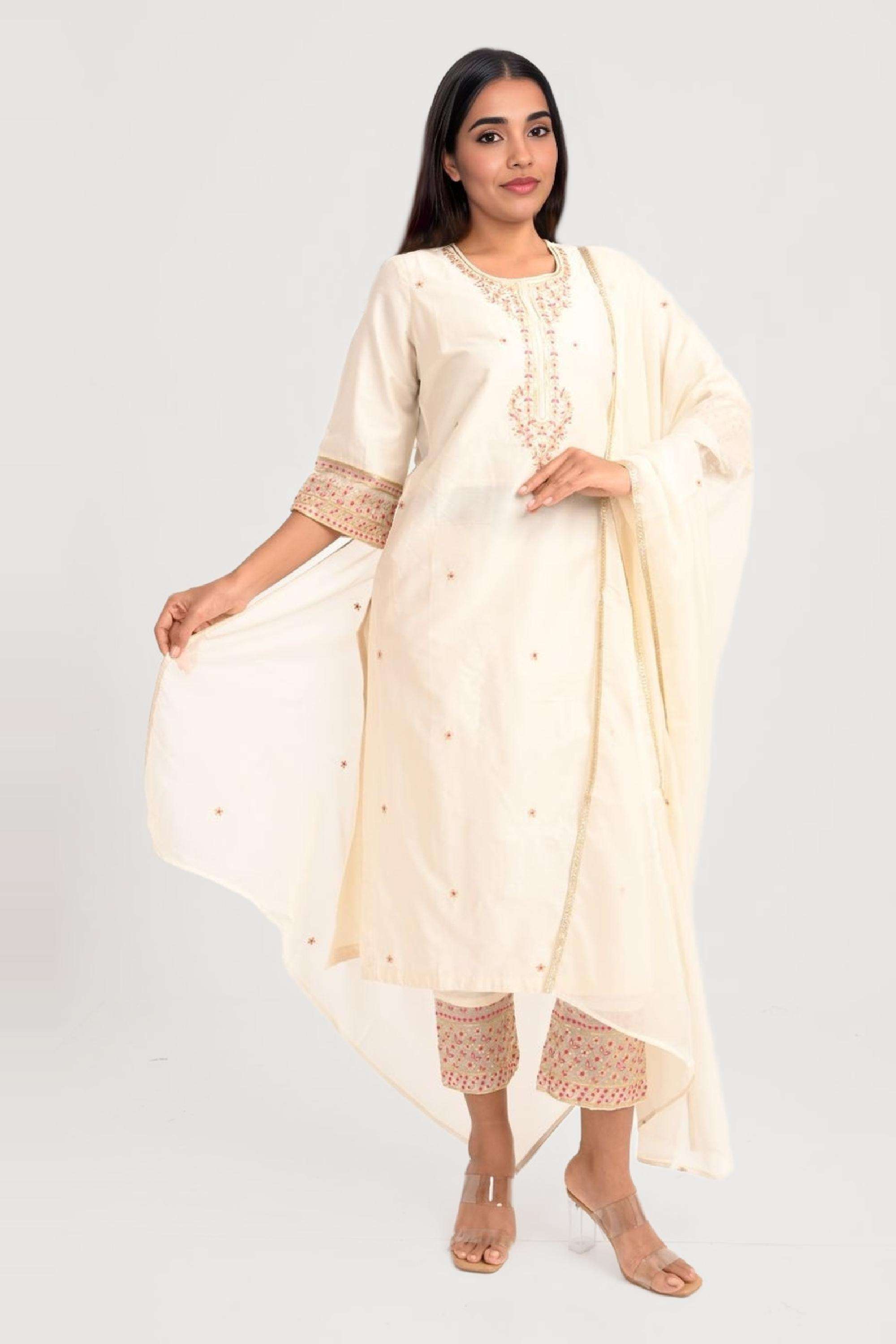 Embroidered-Blended-Fabric-Straight-Fit-Women-s-Kurta-Set