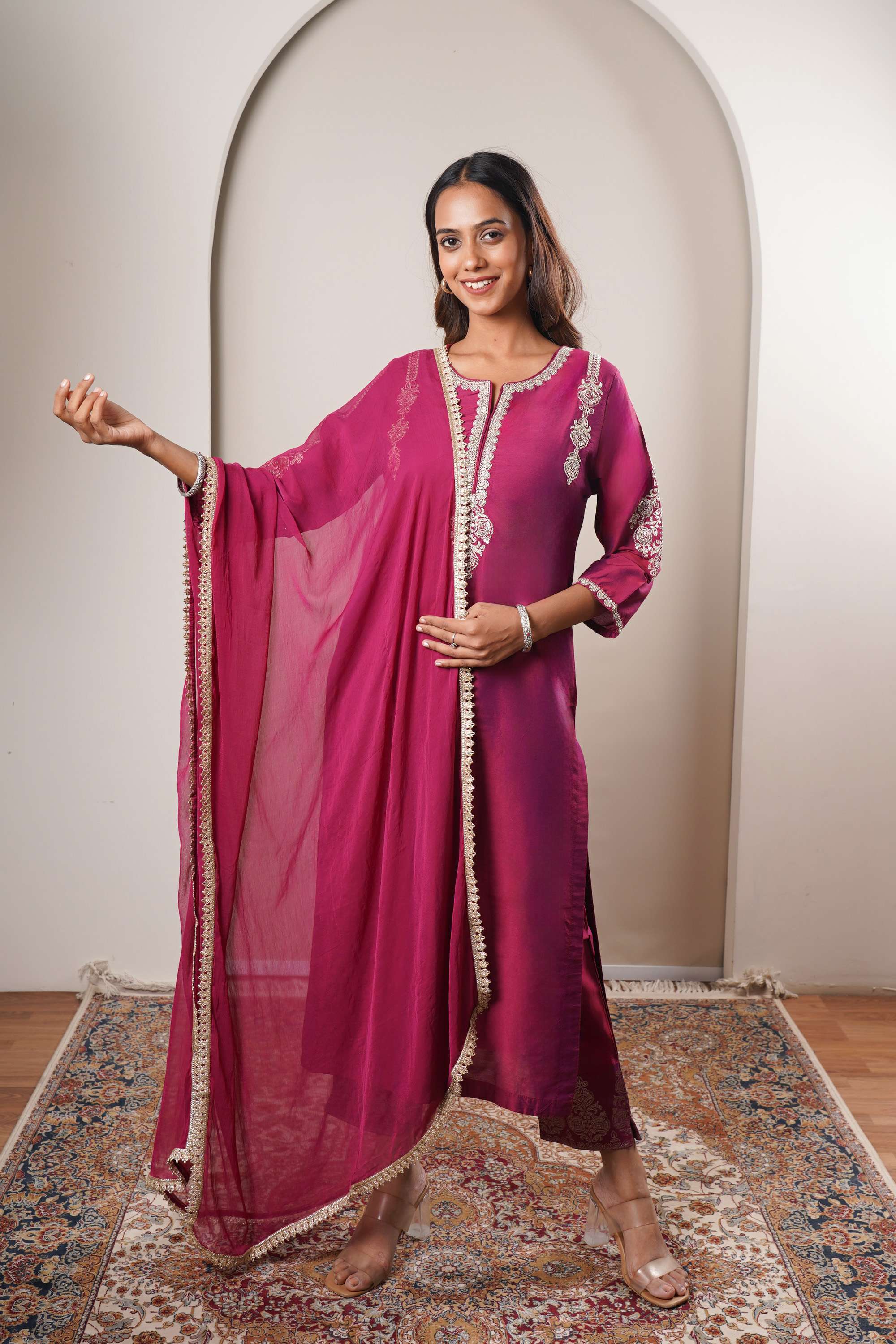 Embroidered-Calf-Length-PST-Women-s-Kurta-Set