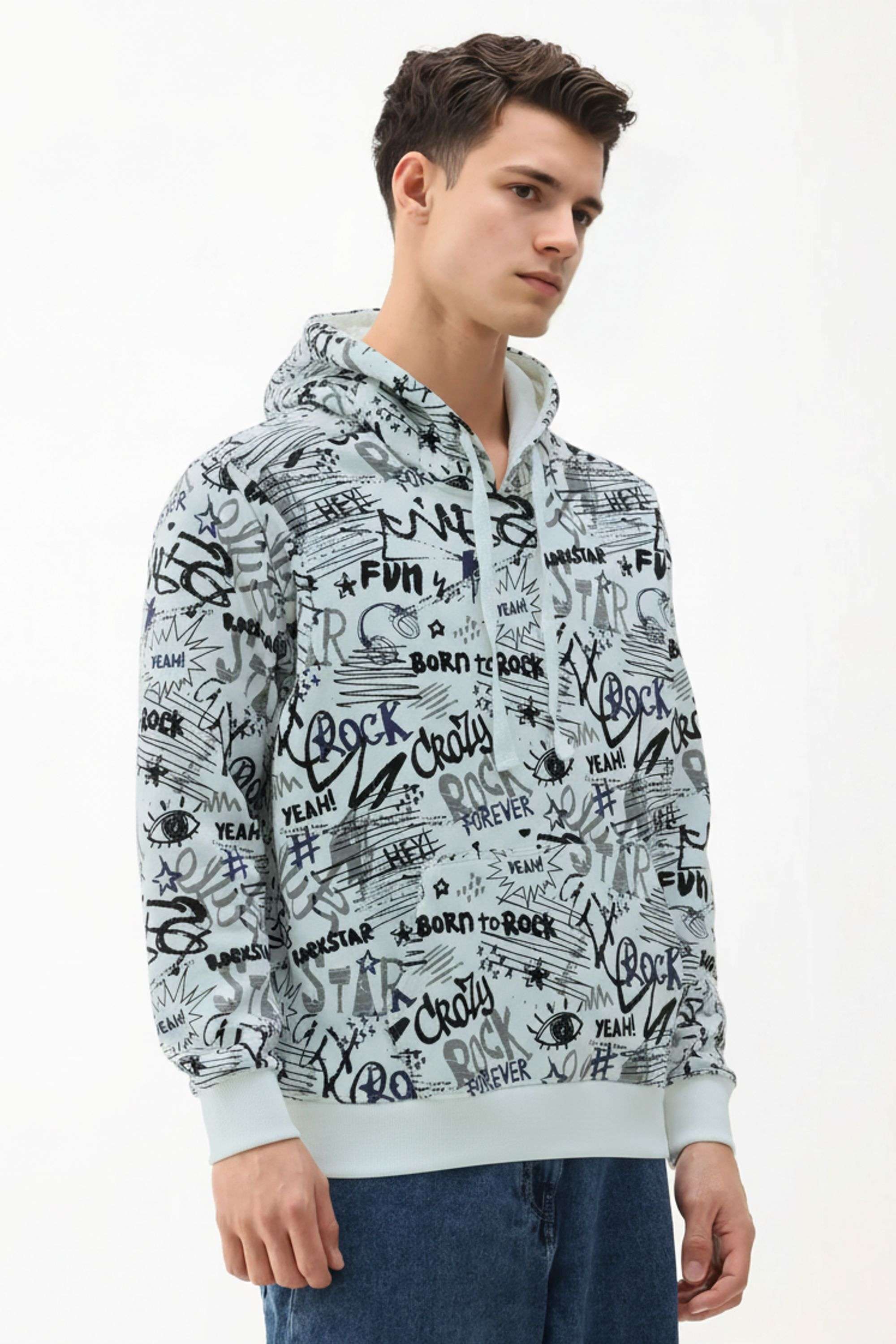 Printed-Blended-Fabric-Hooded-Men-s-Sweatshirt
