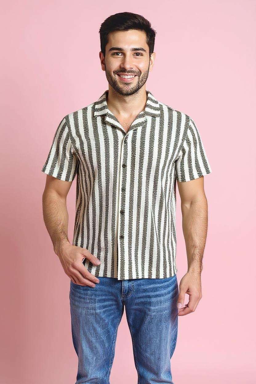 Blended-Fabric-Regular-Fit-Men-Shirt