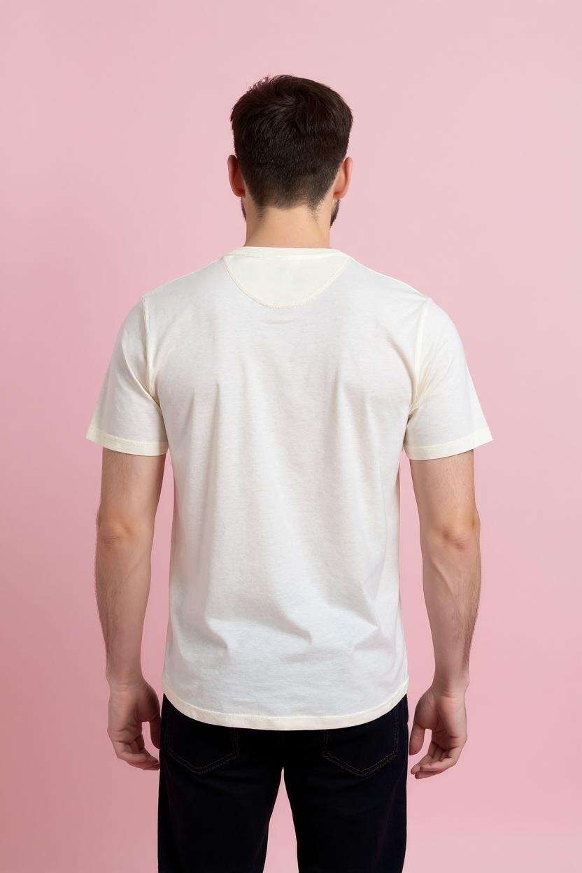 Blended-Fabric-Regular-Fit-Men-T-Shirt