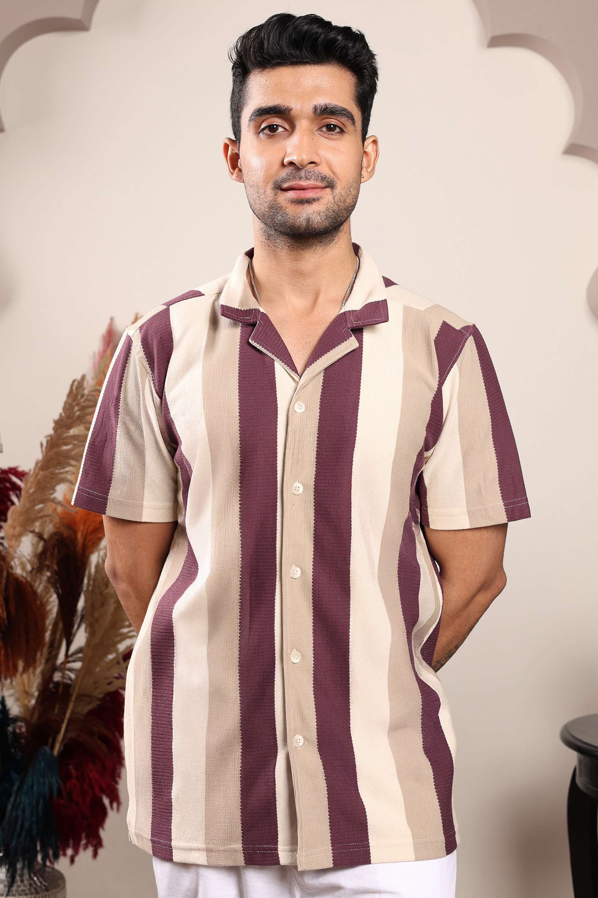 Blended-Fabric-Regular-Fit-Men-Shirt