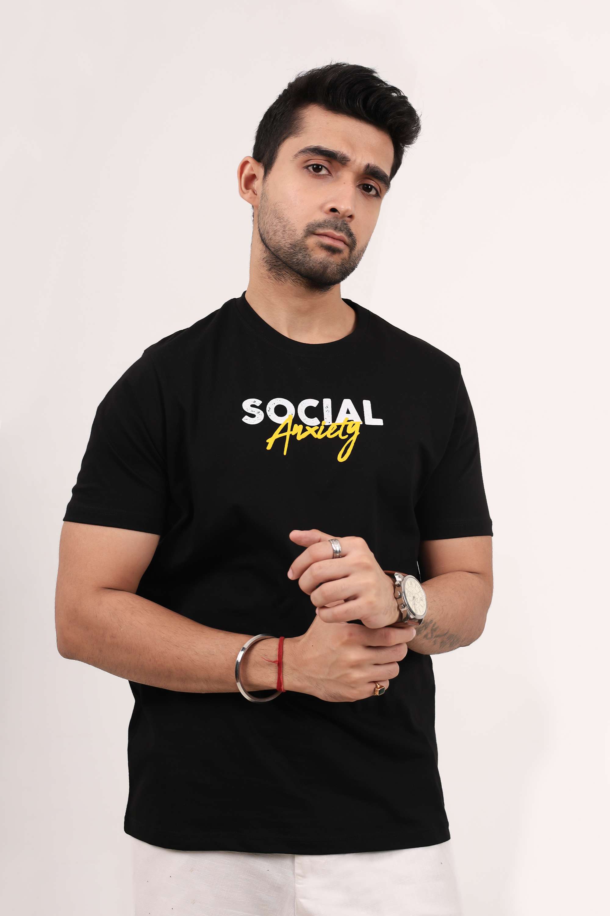 Blended-Fabric-Regular-Fit-Men-T-Shirt