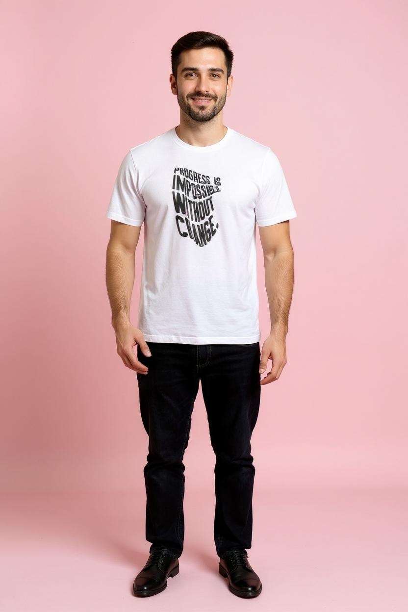 Blended-Fabric-Regular-Fit-Men-T-Shirt