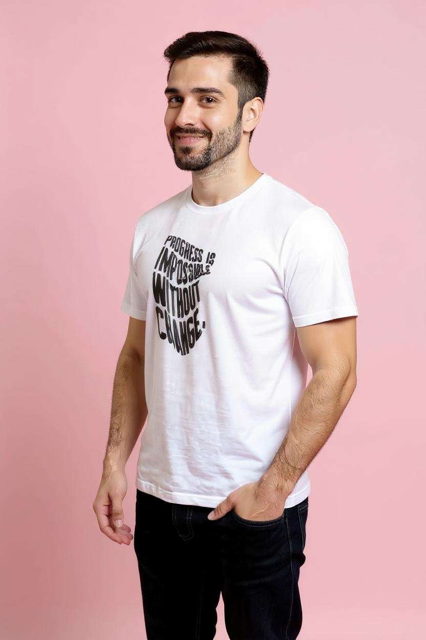 Blended-Fabric-Regular-Fit-Men-T-Shirt