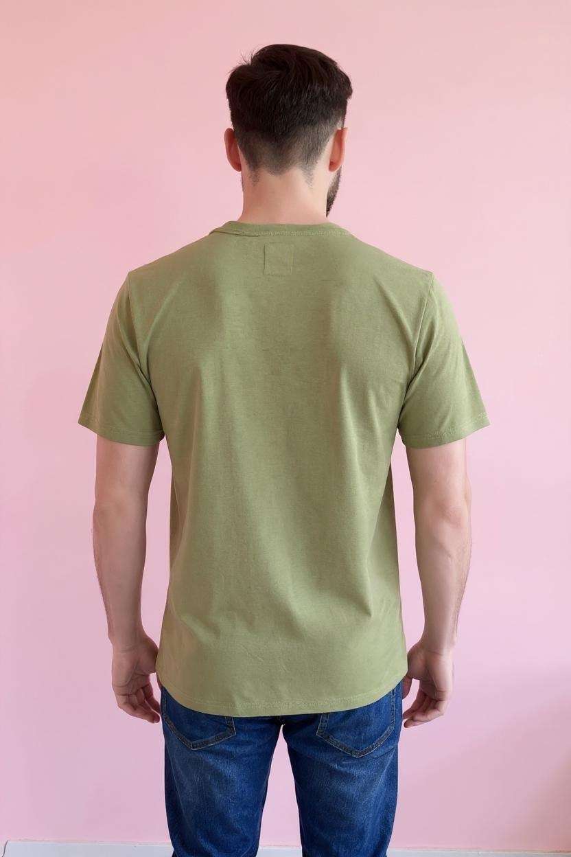 Blended-Fabric-Regular-Fit-Men-T-Shirt