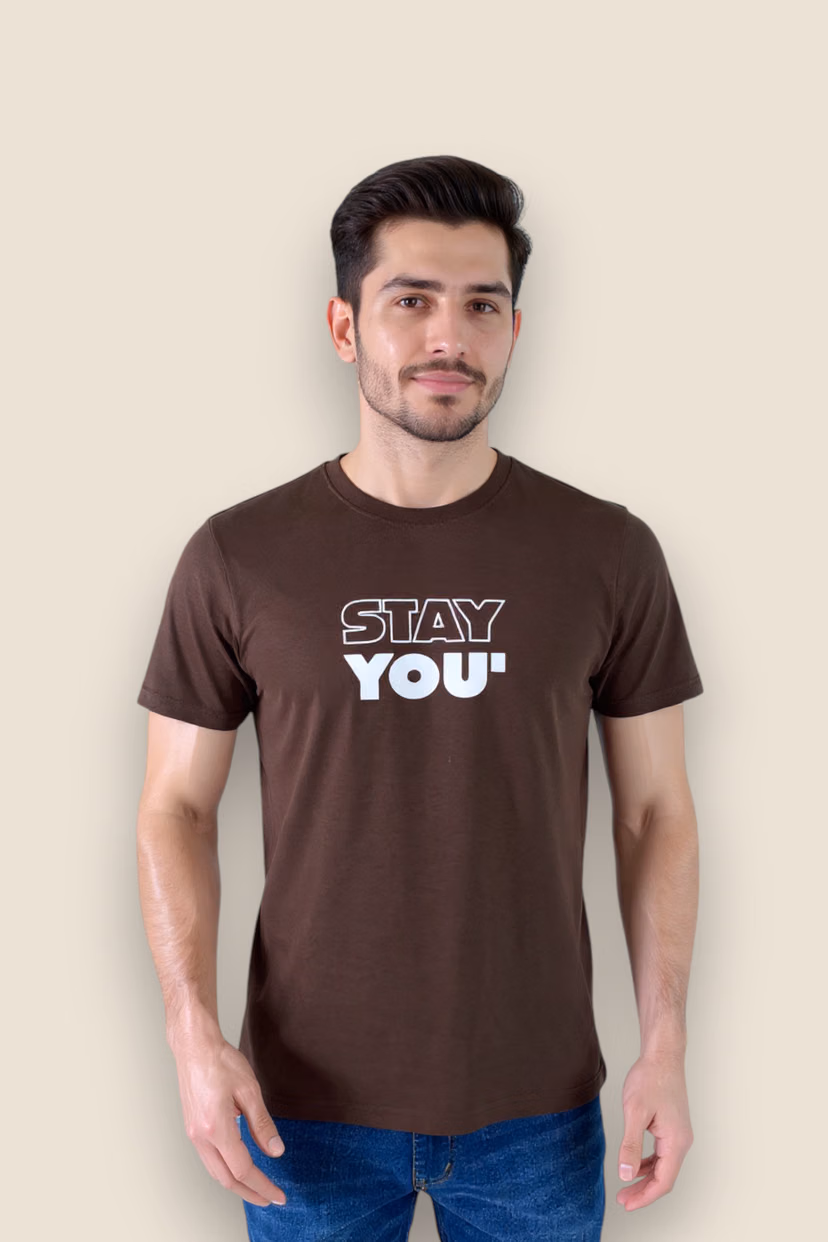 Blended-Fabric-Regular-Fit-Men-T-Shirt