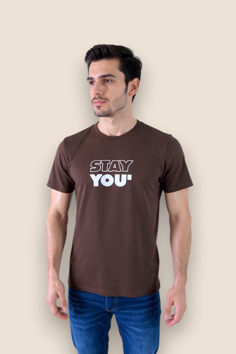 Blended-Fabric-Regular-Fit-Men-T-Shirt