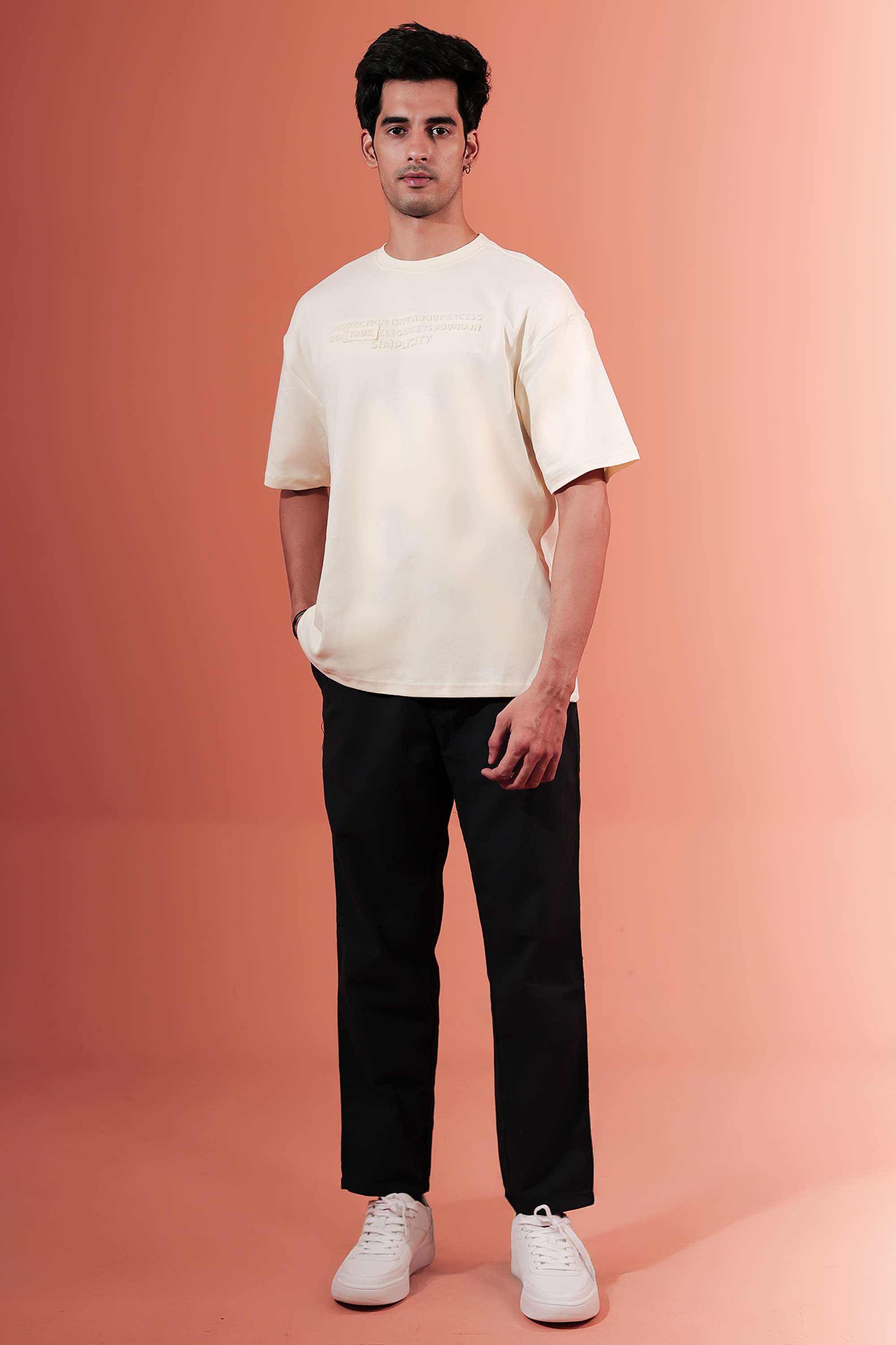 Blended-Fabric-Regular-Fit-Men-T-Shirt