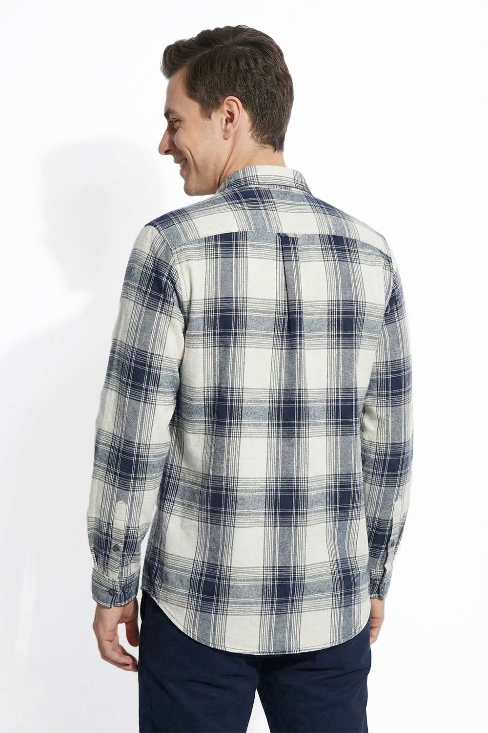 Checks-Blended-Fabric-Regular-Fit-Men-Casual-Wear-Shirt