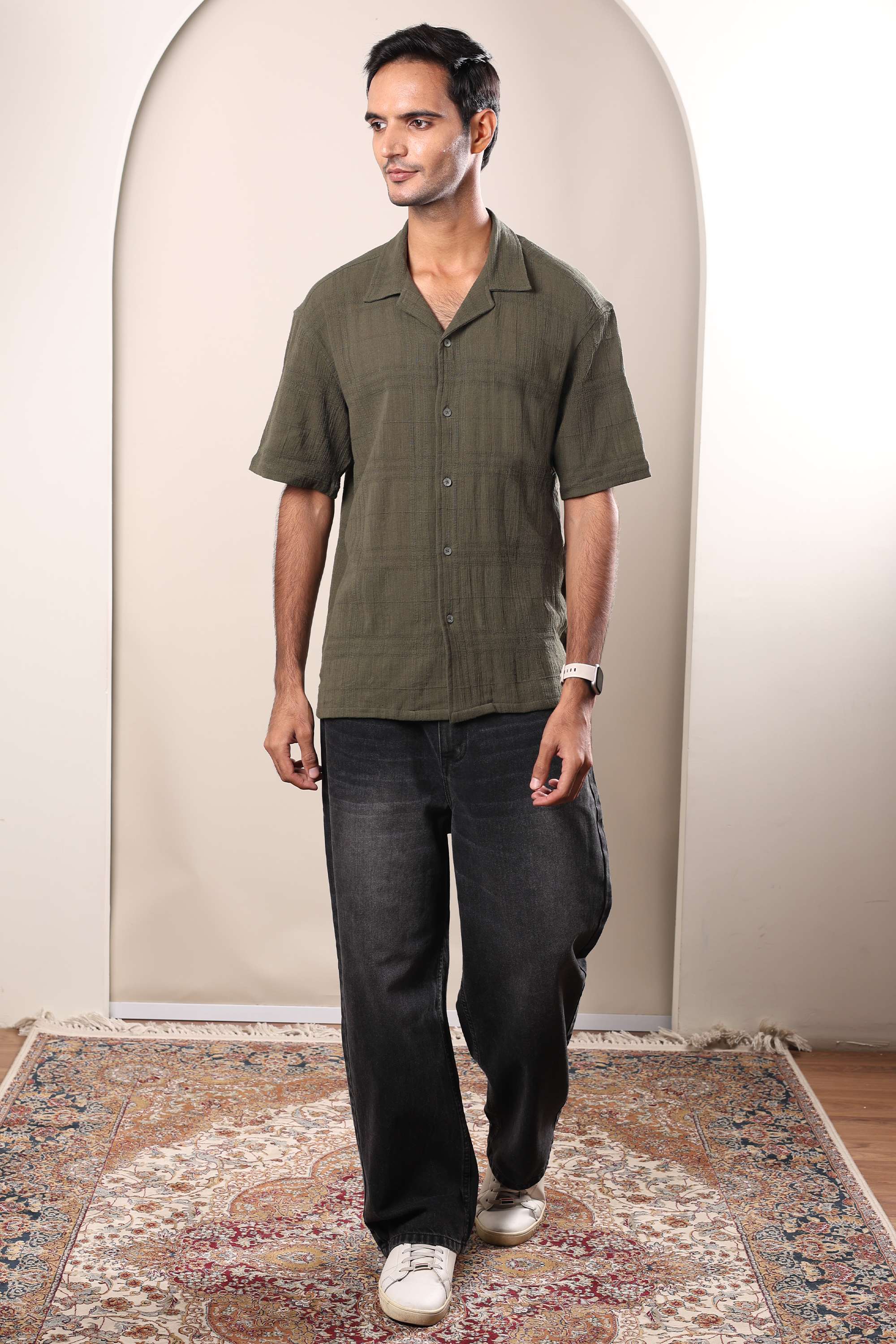 Textured-Cotton-Regular-Fit-Men-s-Shirt