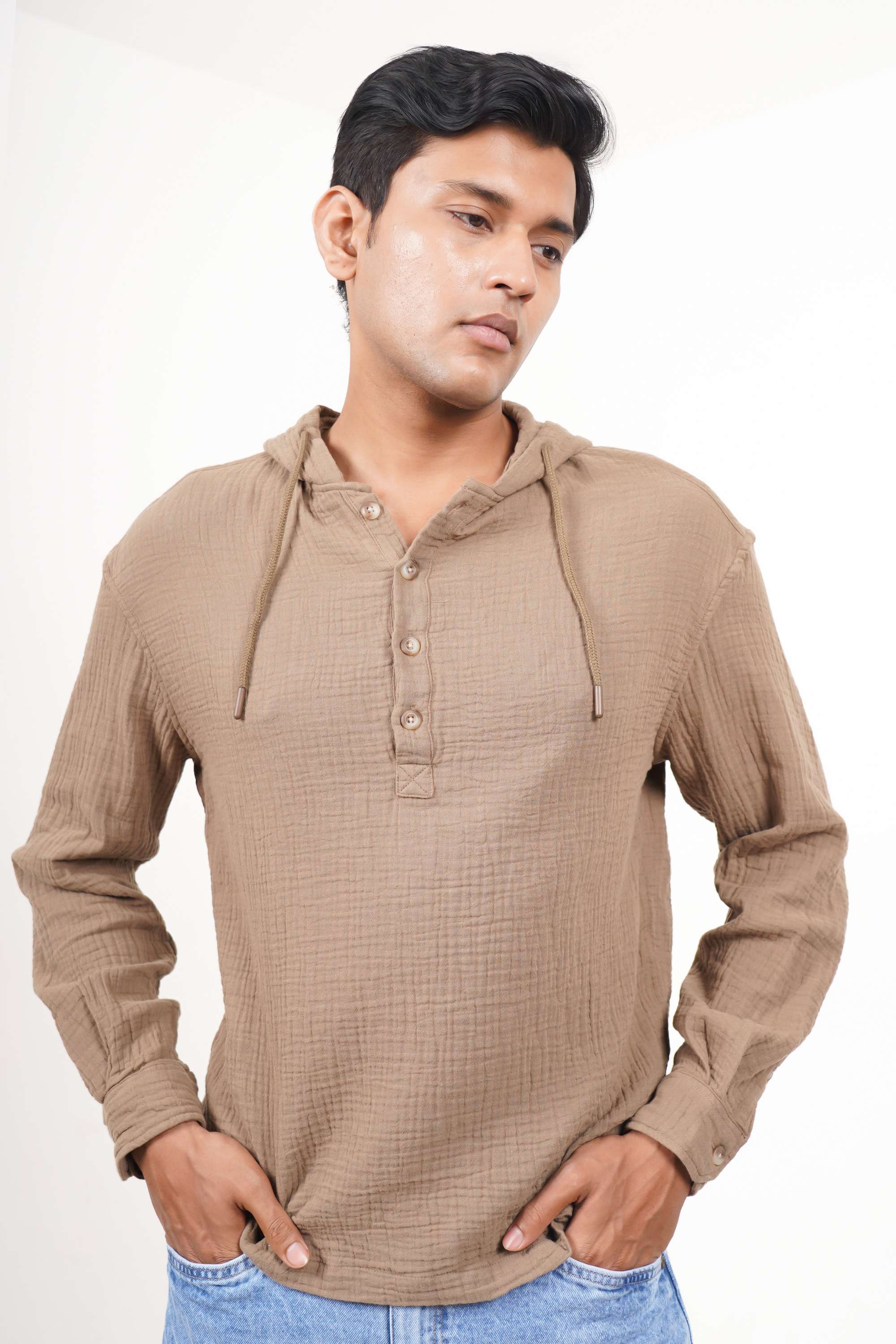 Solid-Cotton-Regular-Fit-Men-s-Casual-Wear-Shirt