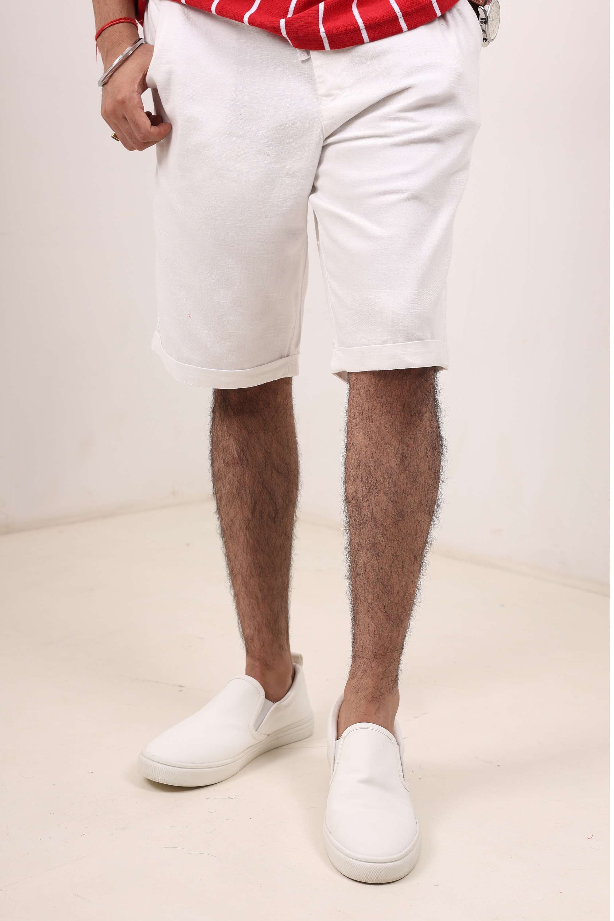Blended-Fabric-Regular-Fit-Men-Shorts