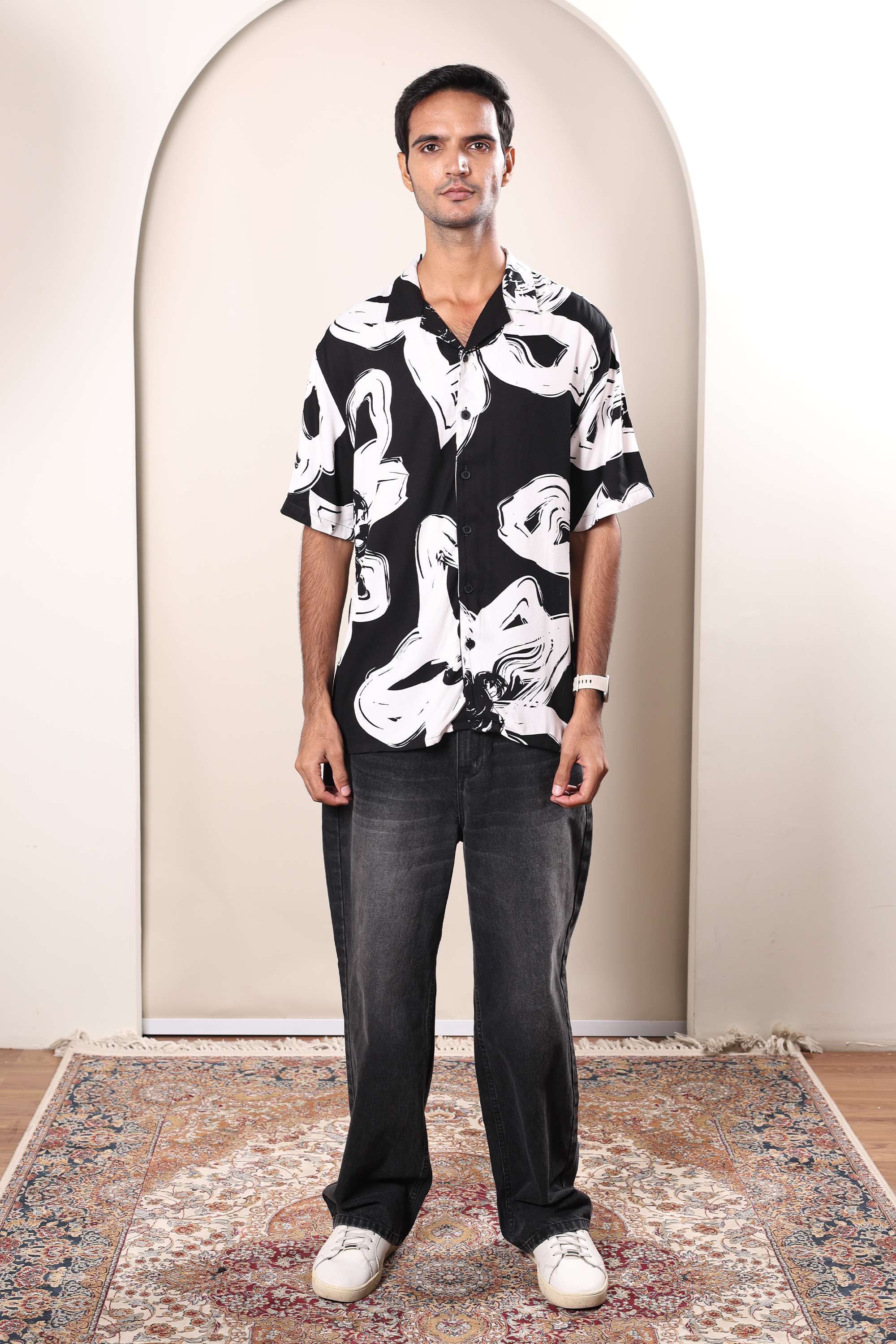 Floral-Viscose-Regular-Fit-Men-s-Casual-Shirt