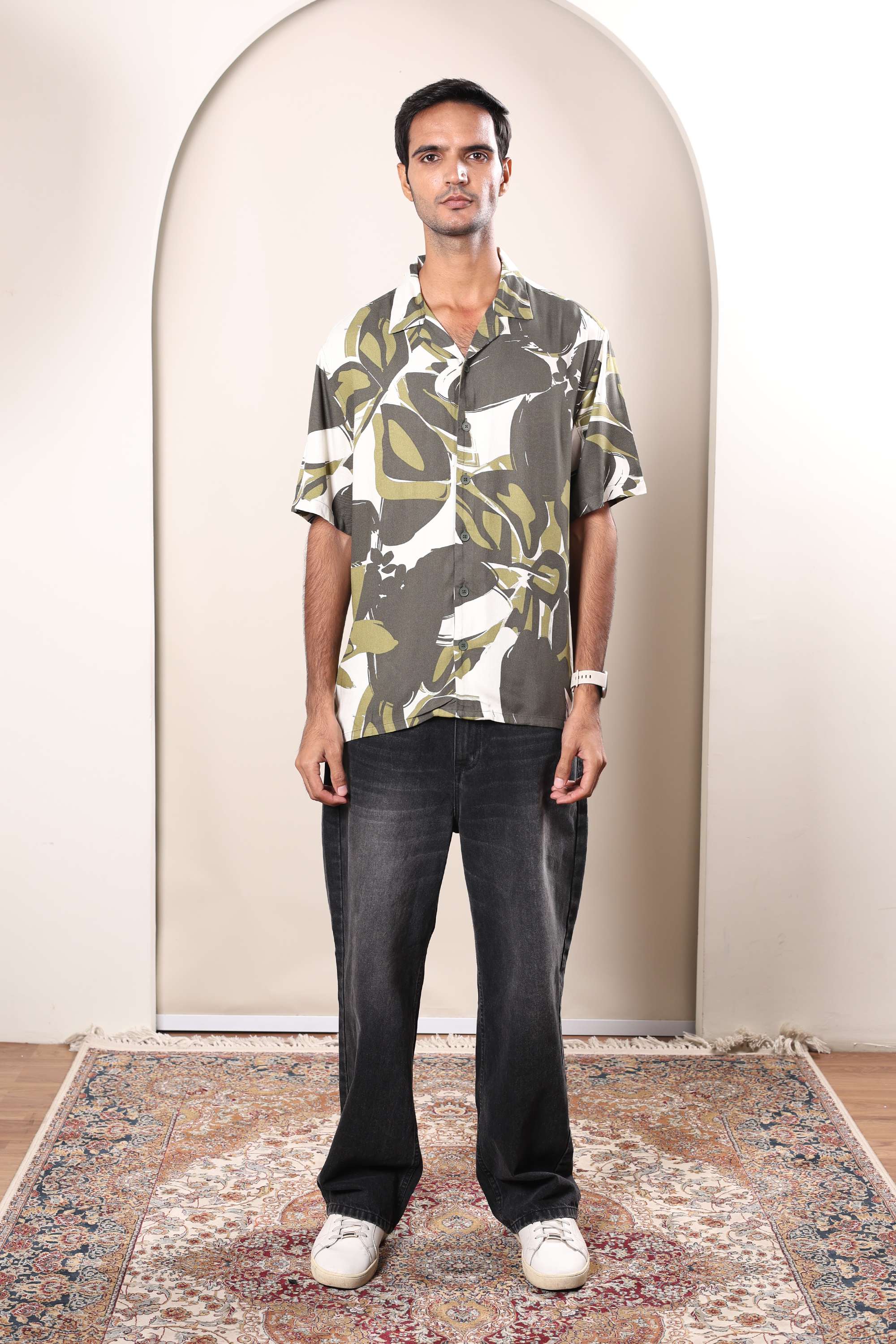 Floral-Viscose-Regular-Fit-Men-s-Casual-Shirt