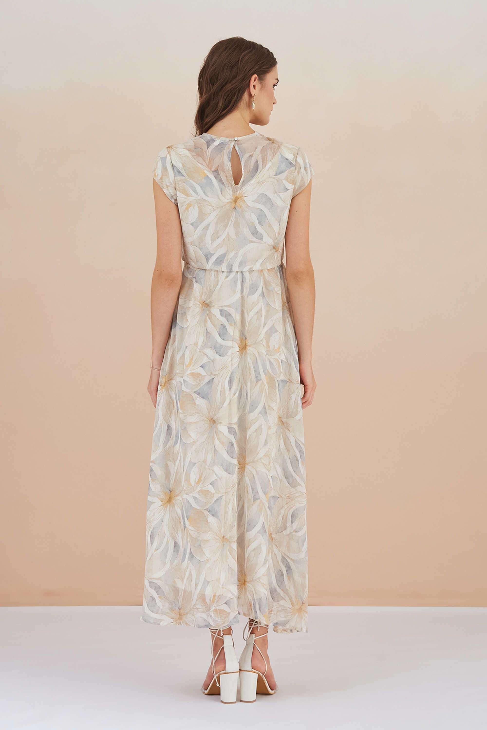 Printed-Polyester-V-Neck-Women-s-Maxi-Dress
